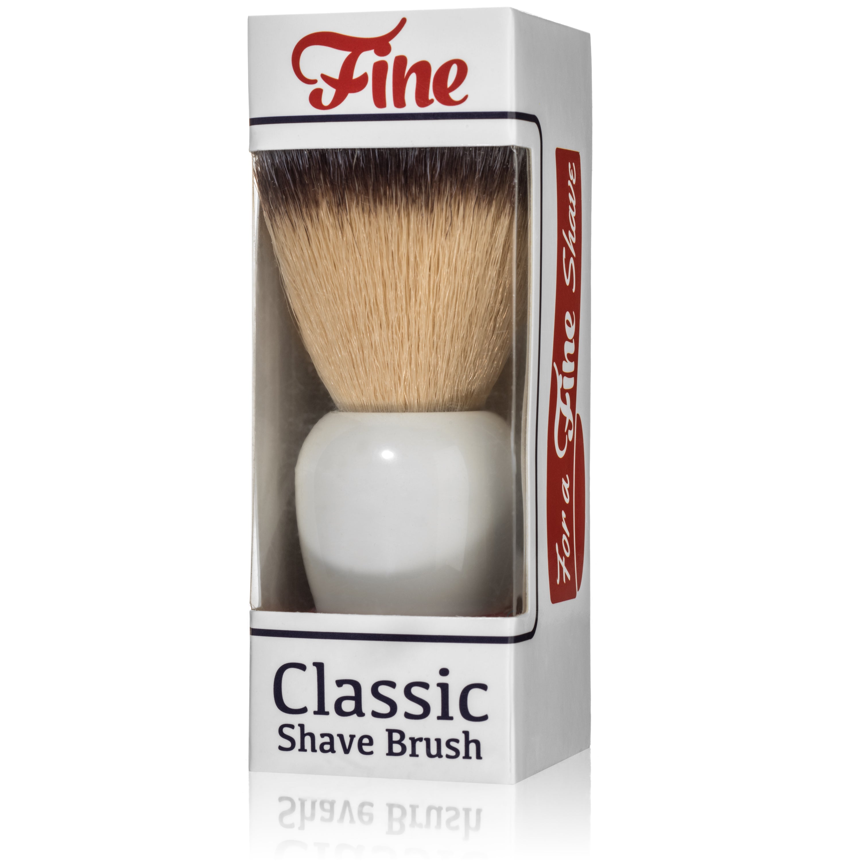 Fine Accoutrements Classic Shaving Brush - White - BarberSupplies Canada