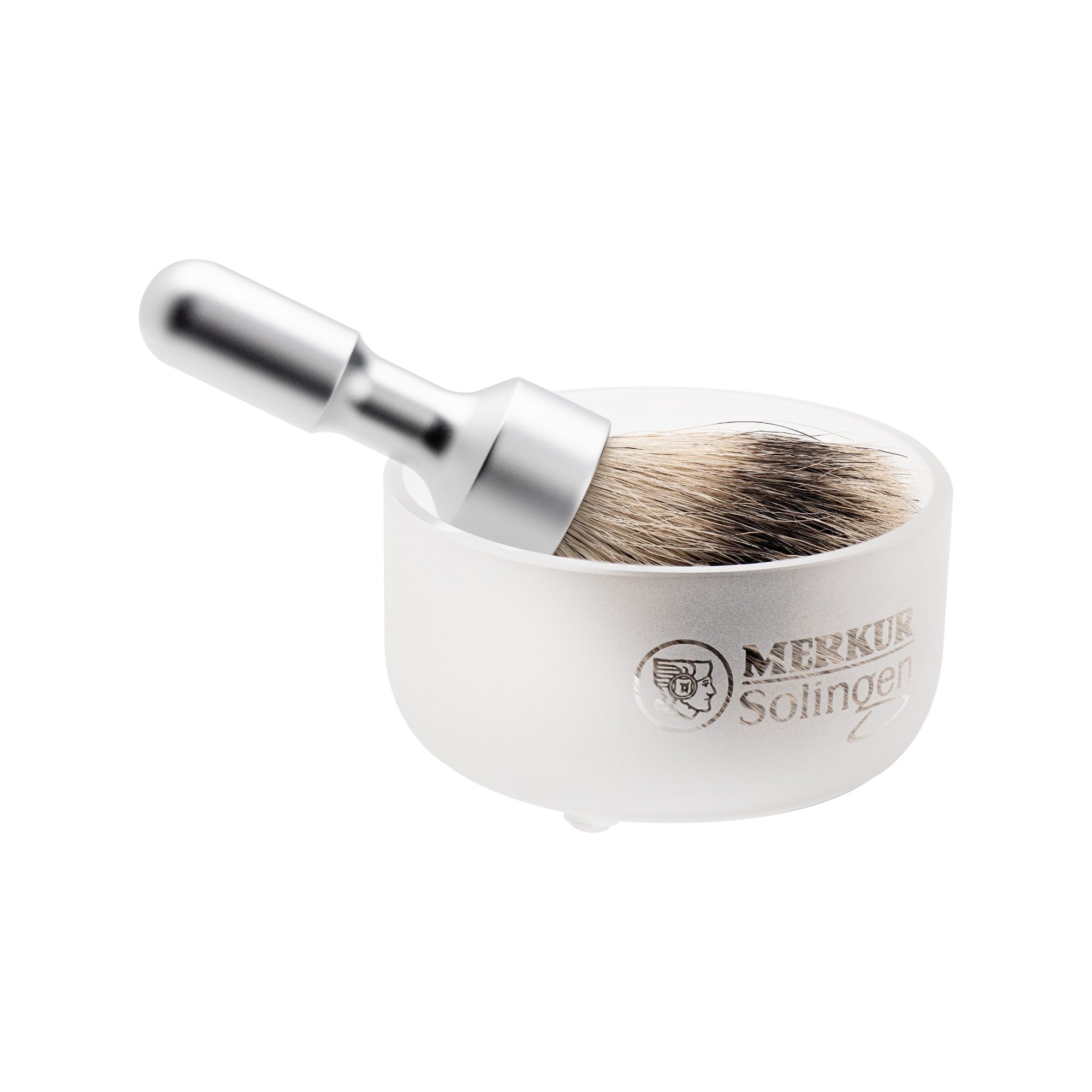 Merkur Soap Dish, Crystal Glas, MK-4000000 - BarberSupplies Canada