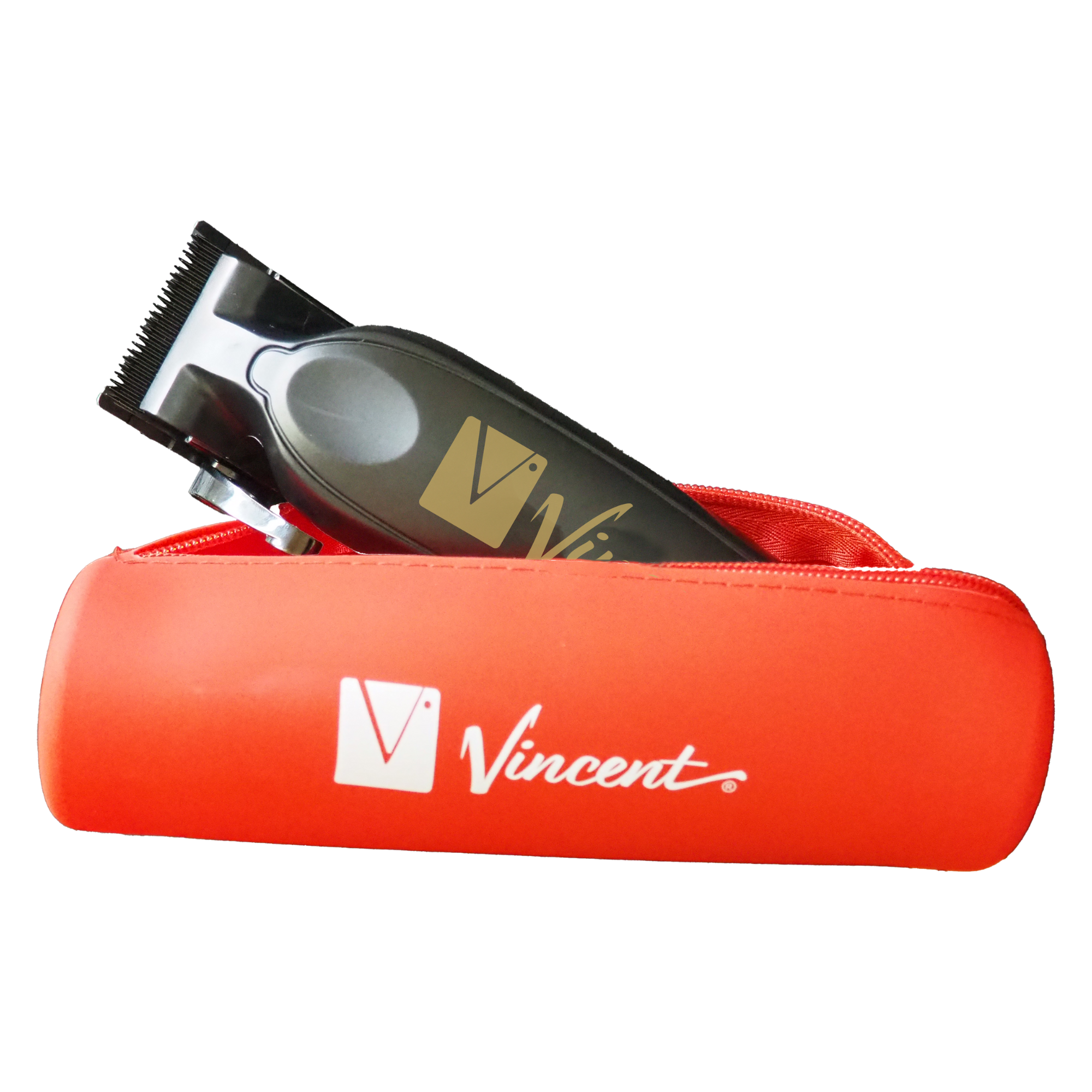 Vincent Clipper Pocket Red - BarberSupplies Canada