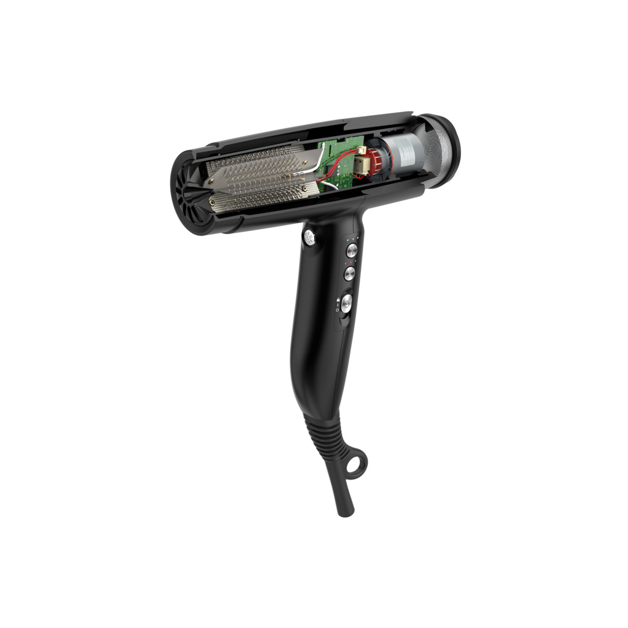 Gamma+ XCell Dryer Matte Black - BarberSupplies Canada