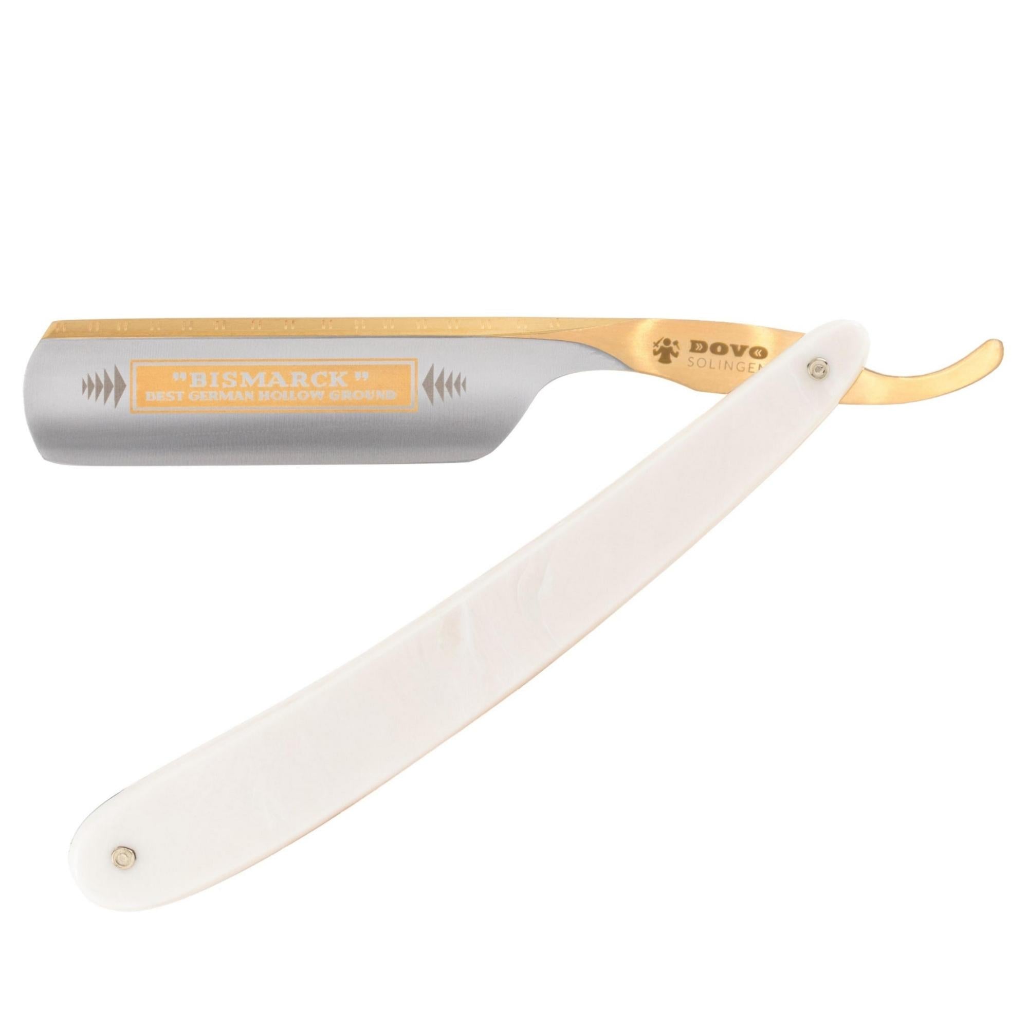 Dovo Bismarck Straight Razor, Pearl Acrylic, 6/8 in. - BarberSupplies Canada
