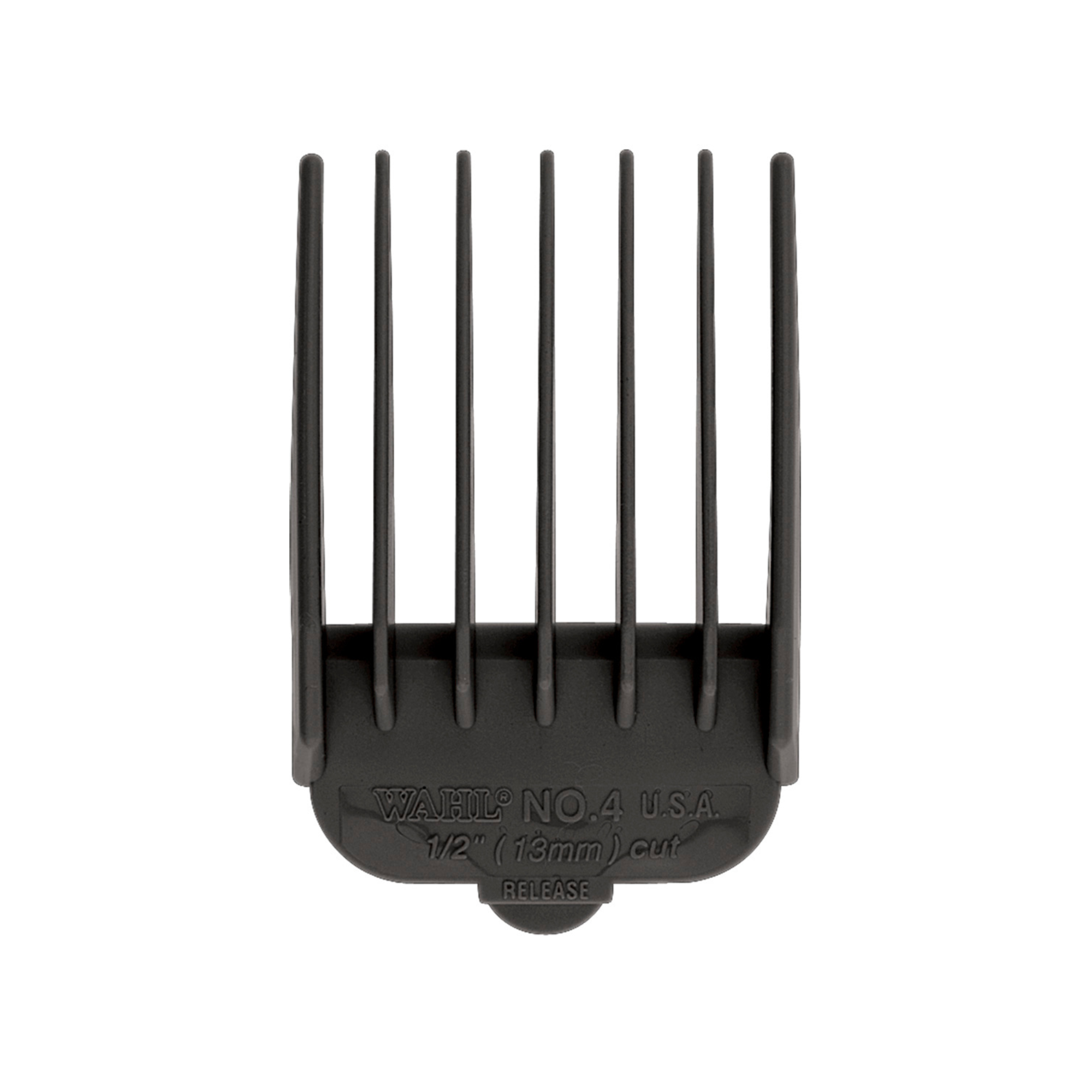 Wahl INDIVIDUAL BLACK GUIDE COMB No. 4 (1/2 in., 13MM) - BarberSupplies Canada