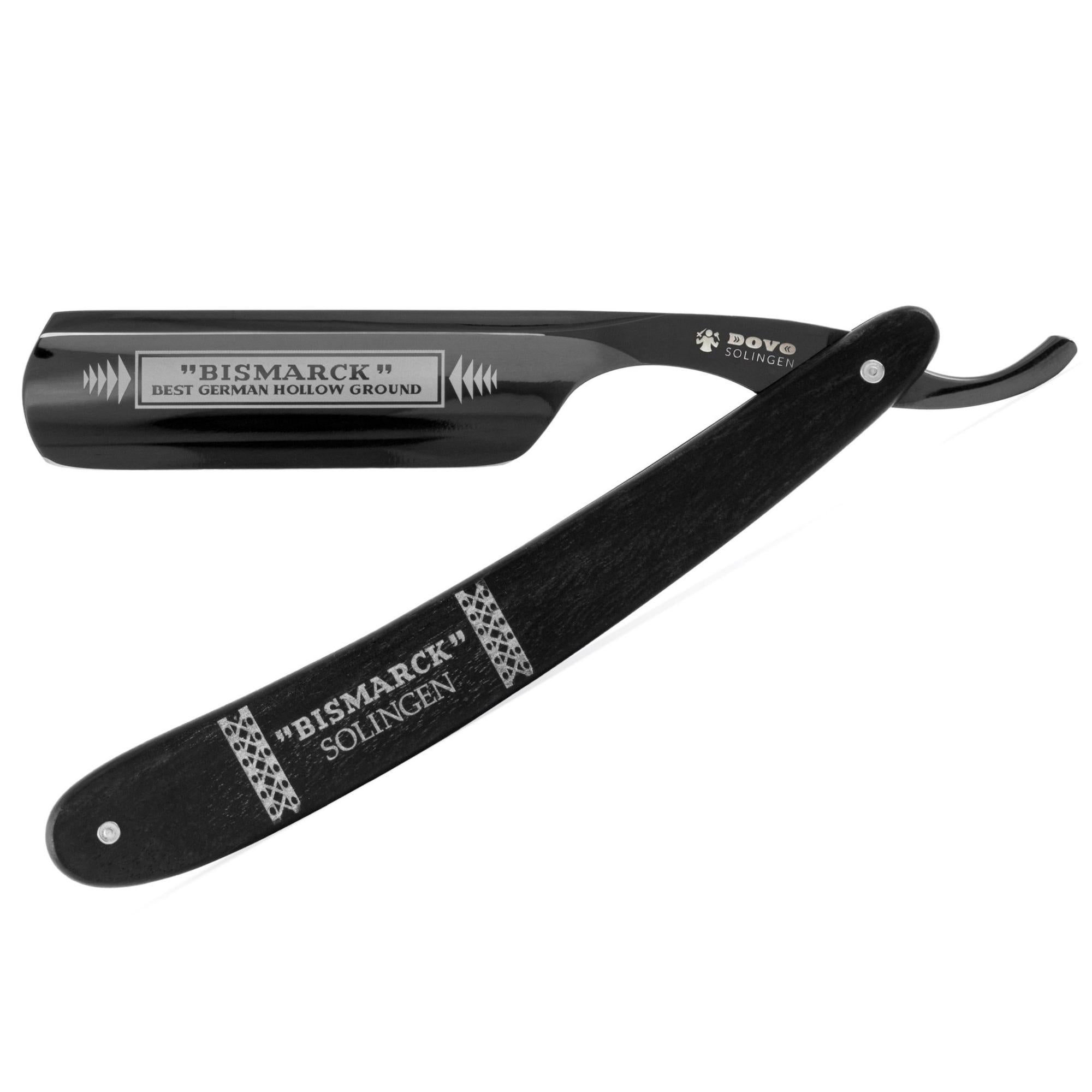 Dovo Straight Razor, Ebony, with Silver, 6/8 - BarberSupplies Canada