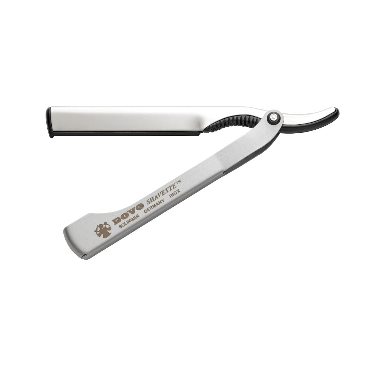 Dovo Shavette Replaceable Blade Straight Razor, Silver Aluminum Handle - BarberSupplies Canada