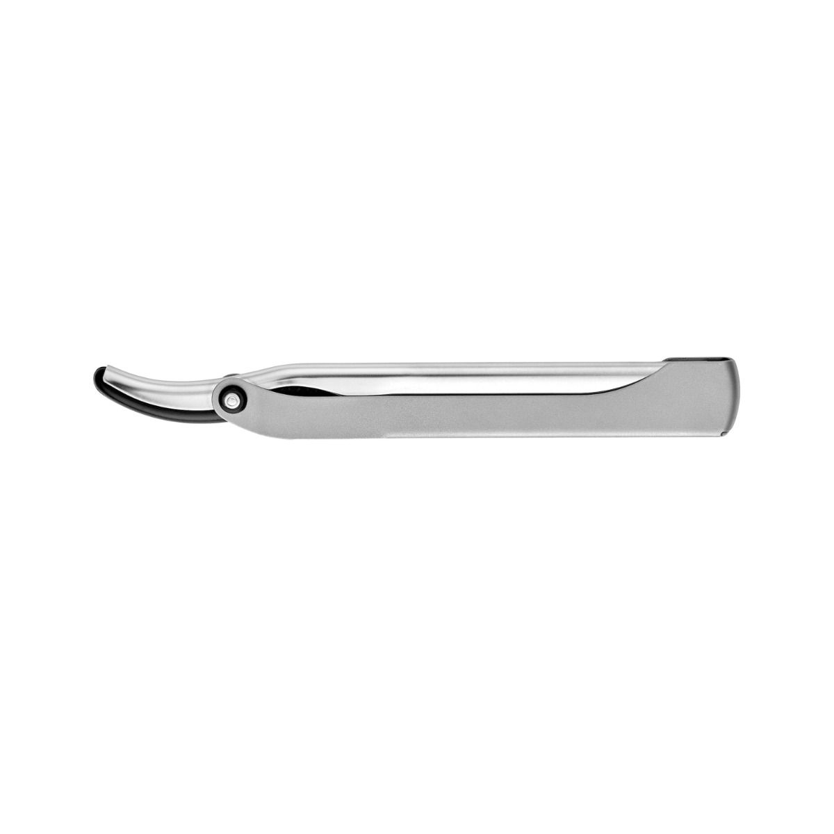 Dovo Shavette Replaceable Blade Straight Razor, Silver Aluminum Handle - BarberSupplies Canada