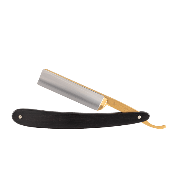 Dovo Straight Razor, Without engraving, Ebony 5/8 in. - BarberSupplies Canada
