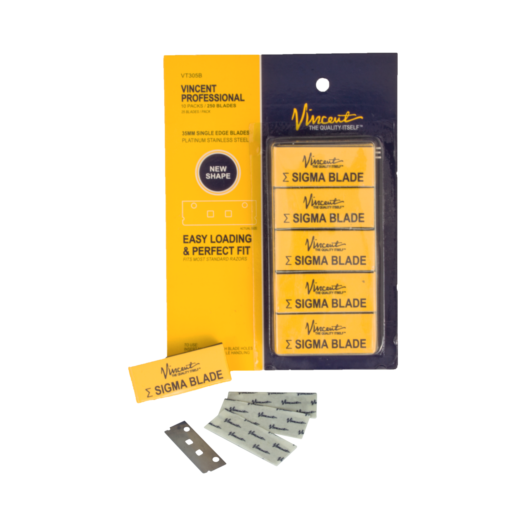 Sigma Blade 25blades/pk, 10pk per Carton - BarberSupplies Canada