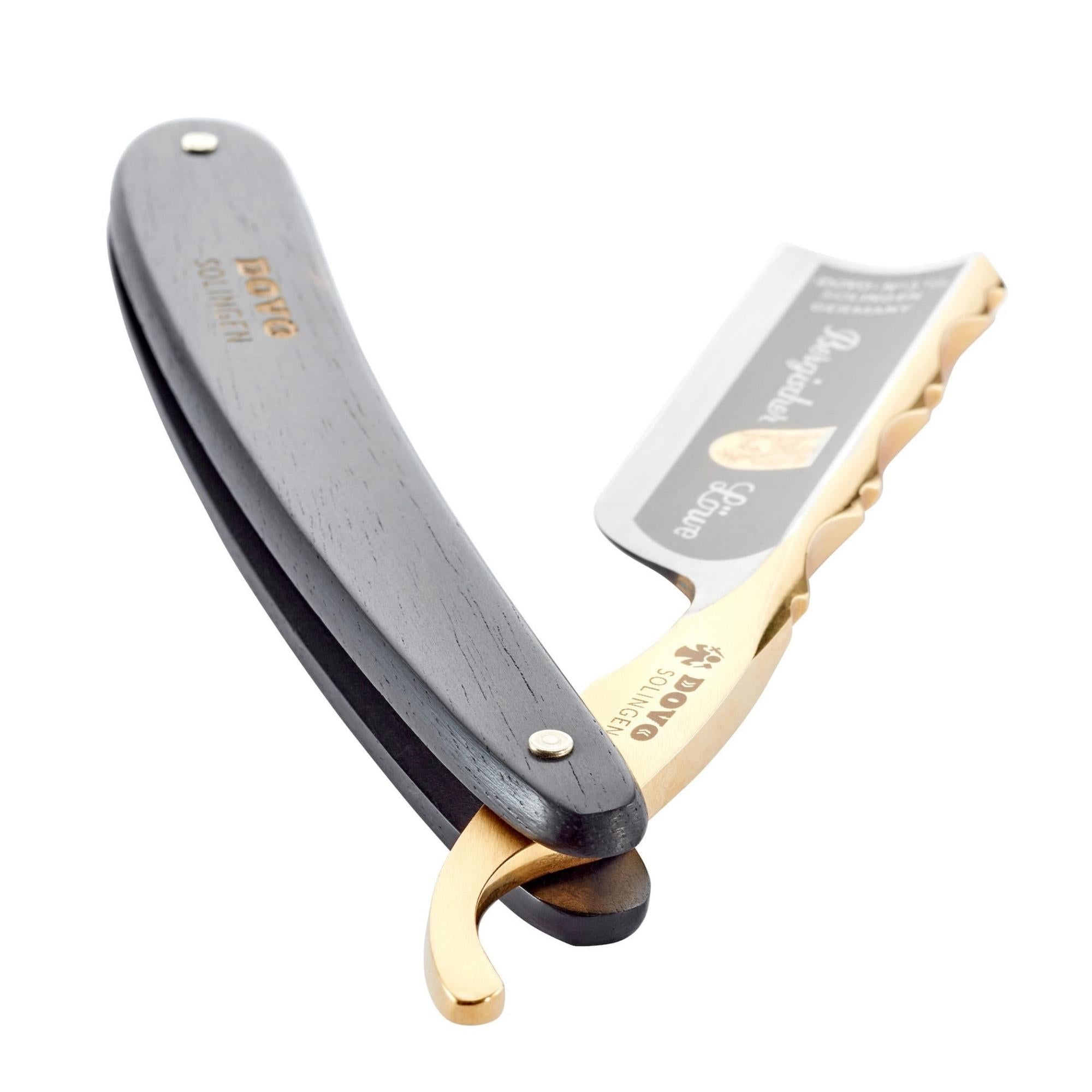 Dovo Straight Razor, Ebony,6/8 - BarberSupplies Canada
