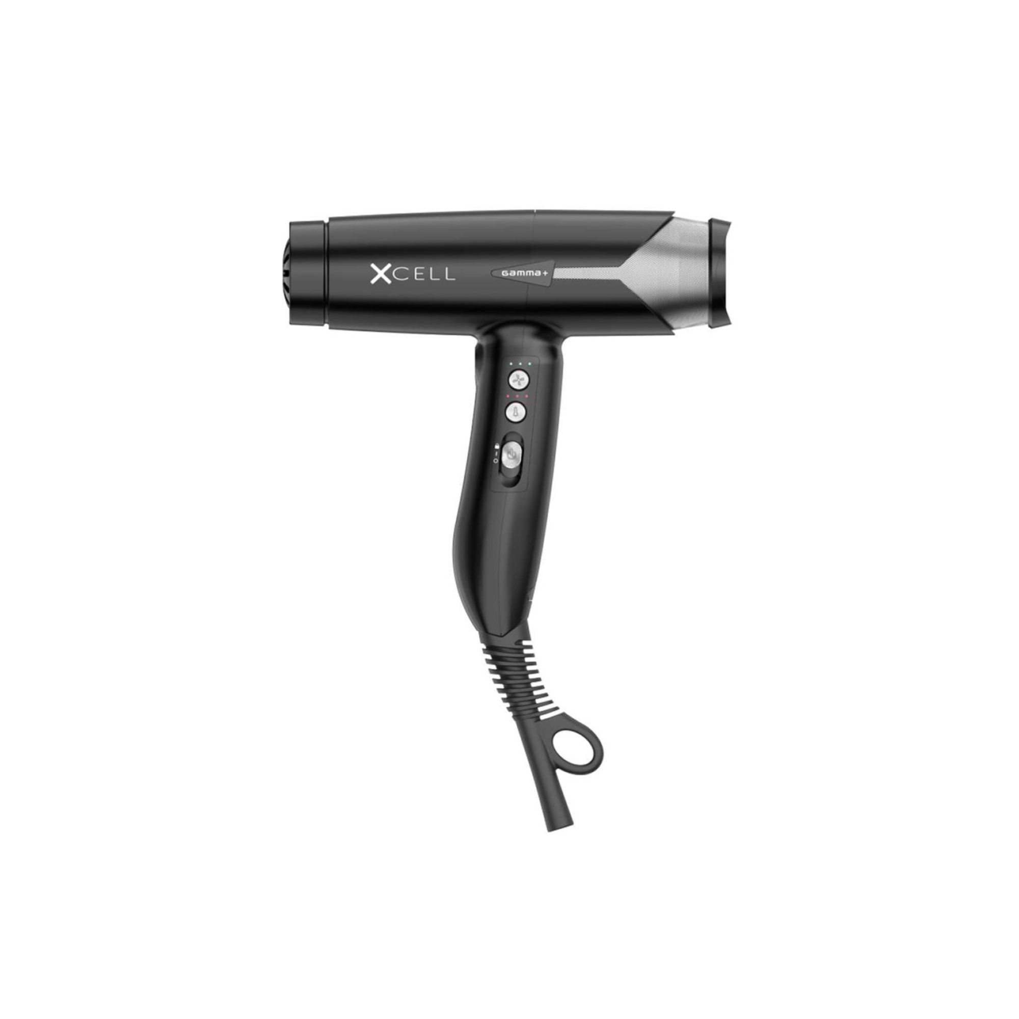 Gamma+ XCell Dryer Matte Black - BarberSupplies Canada