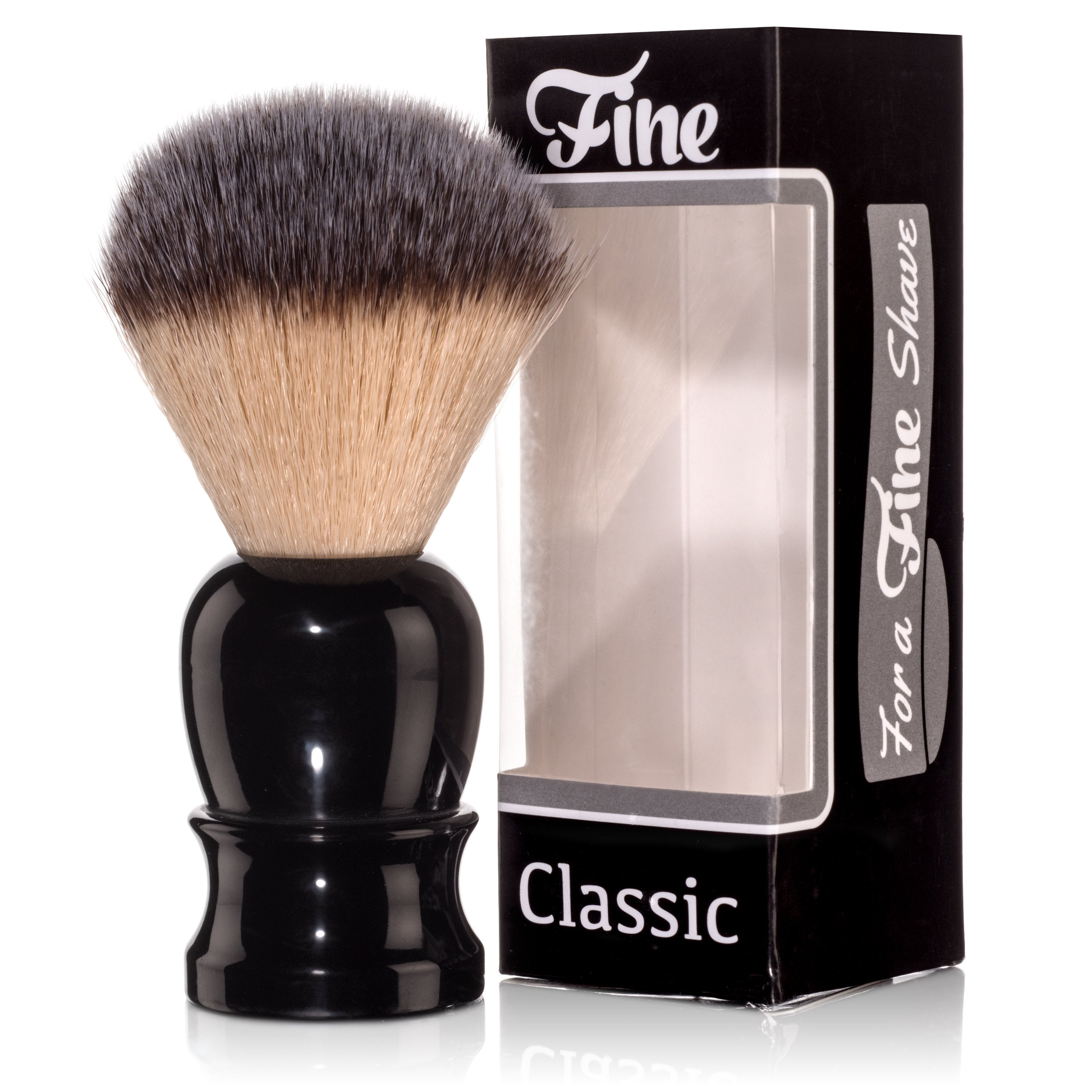 Fine Accoutrements Classic Shaving Brush - Black - BarberSupplies Canada