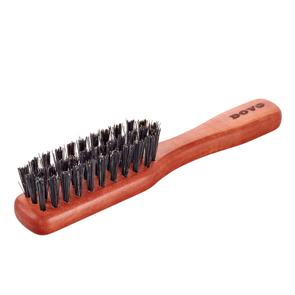 DV-31061 Beard Brush with Handle, Beard brushes, pear wood and boar bristles - BarberSupplies Canada