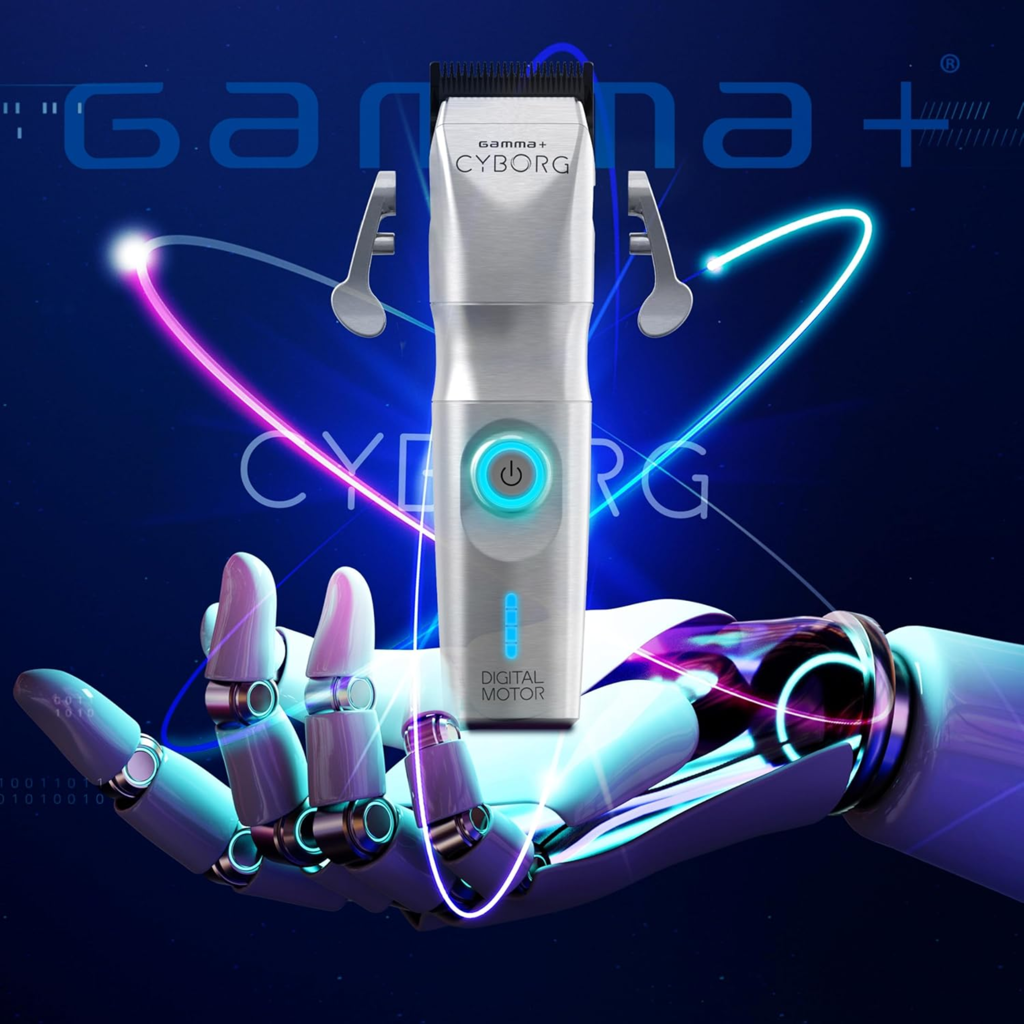 Gamma+ Cyborg Hair Clipper - BarberSupplies Canada