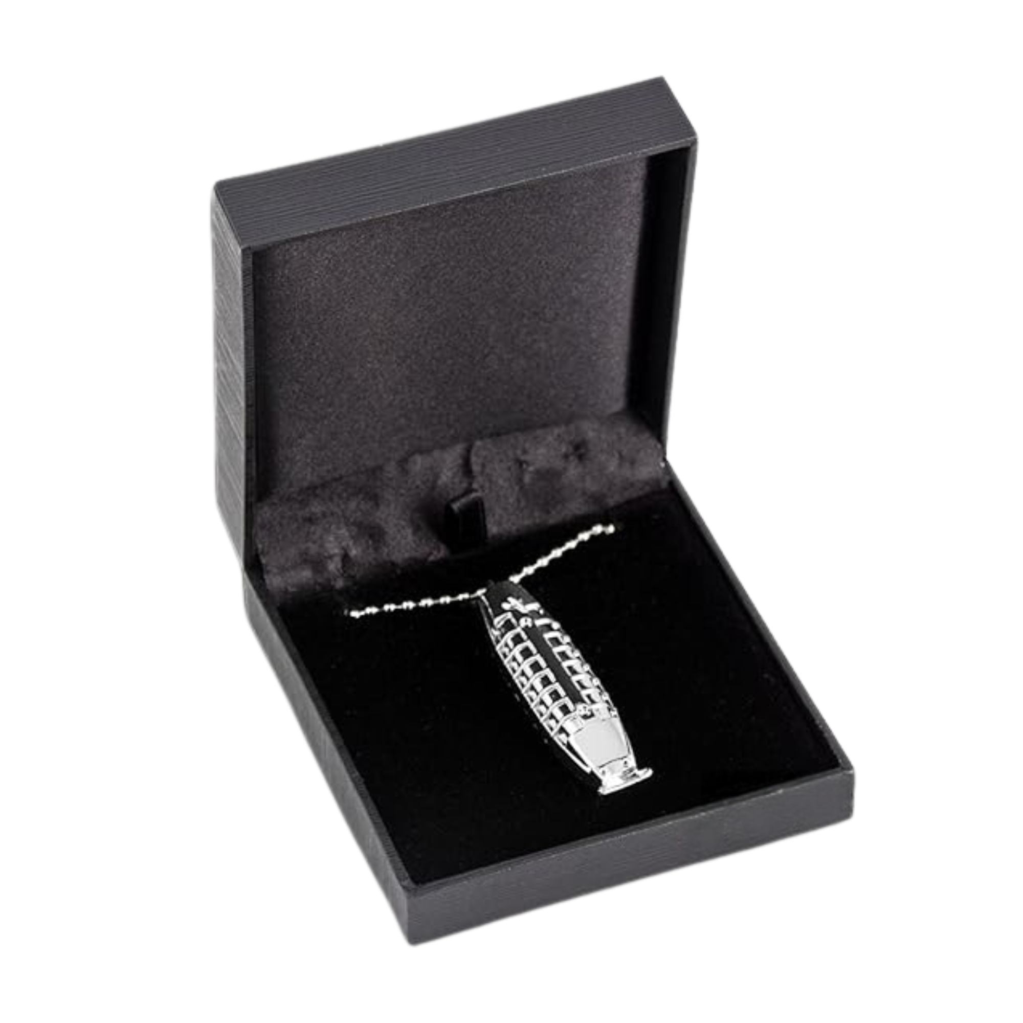 MD Clipper Necklace Silver - BarberSupplies Canada