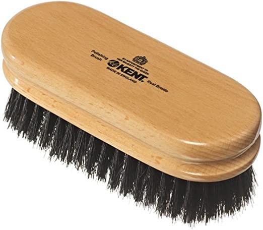 Kent Black Bristle Shoe Brush - BarberSupplies Canada