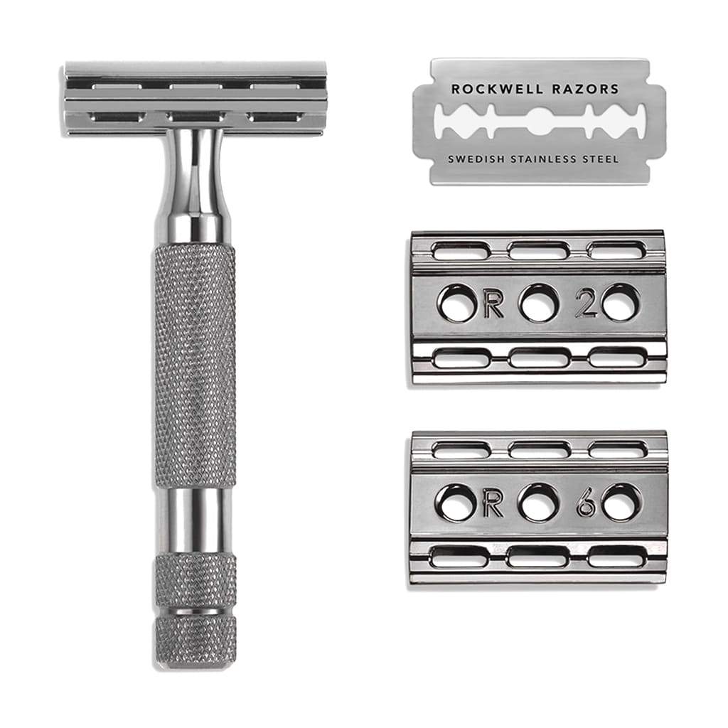 Rockwell Razors 6C Double Edge Razor - Gunmetal - BarberSupplies Canada