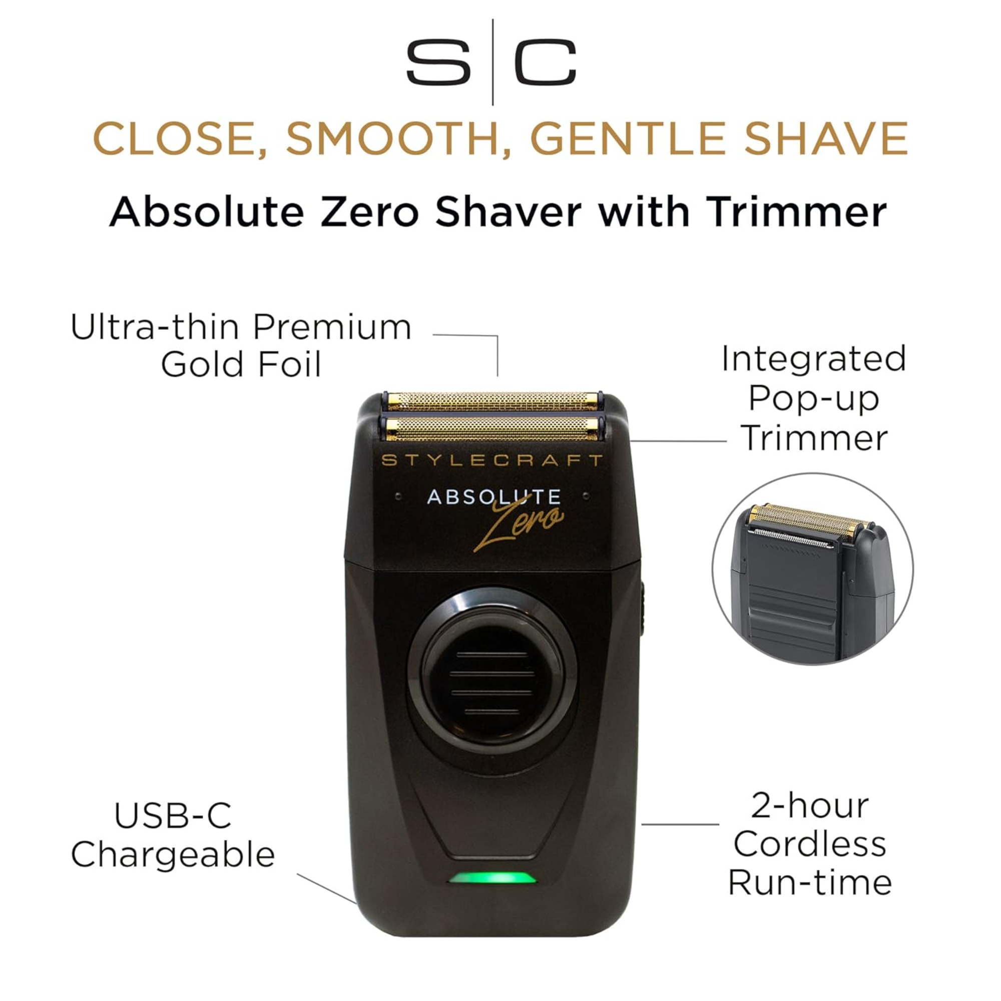 StyleCraft Absolute Zero Foil Shaver Forged - BarberSupplies Canada