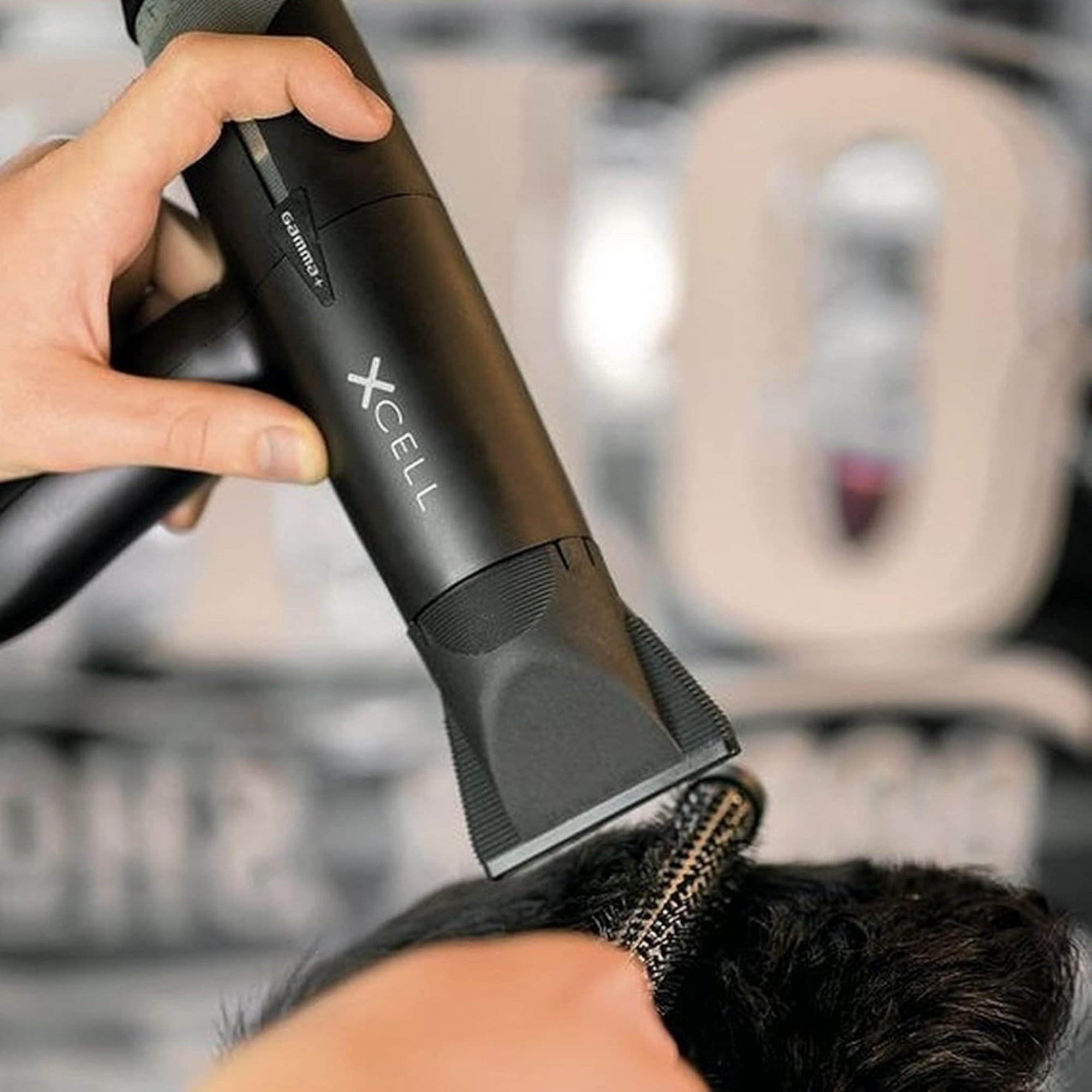 Gamma+ XCell Dryer Matte Black - BarberSupplies Canada