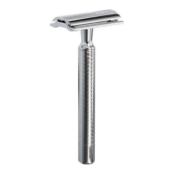Dovo Prima Safety Razors Zinc die casting, brass wide cross pattern - BarberSupplies Canada