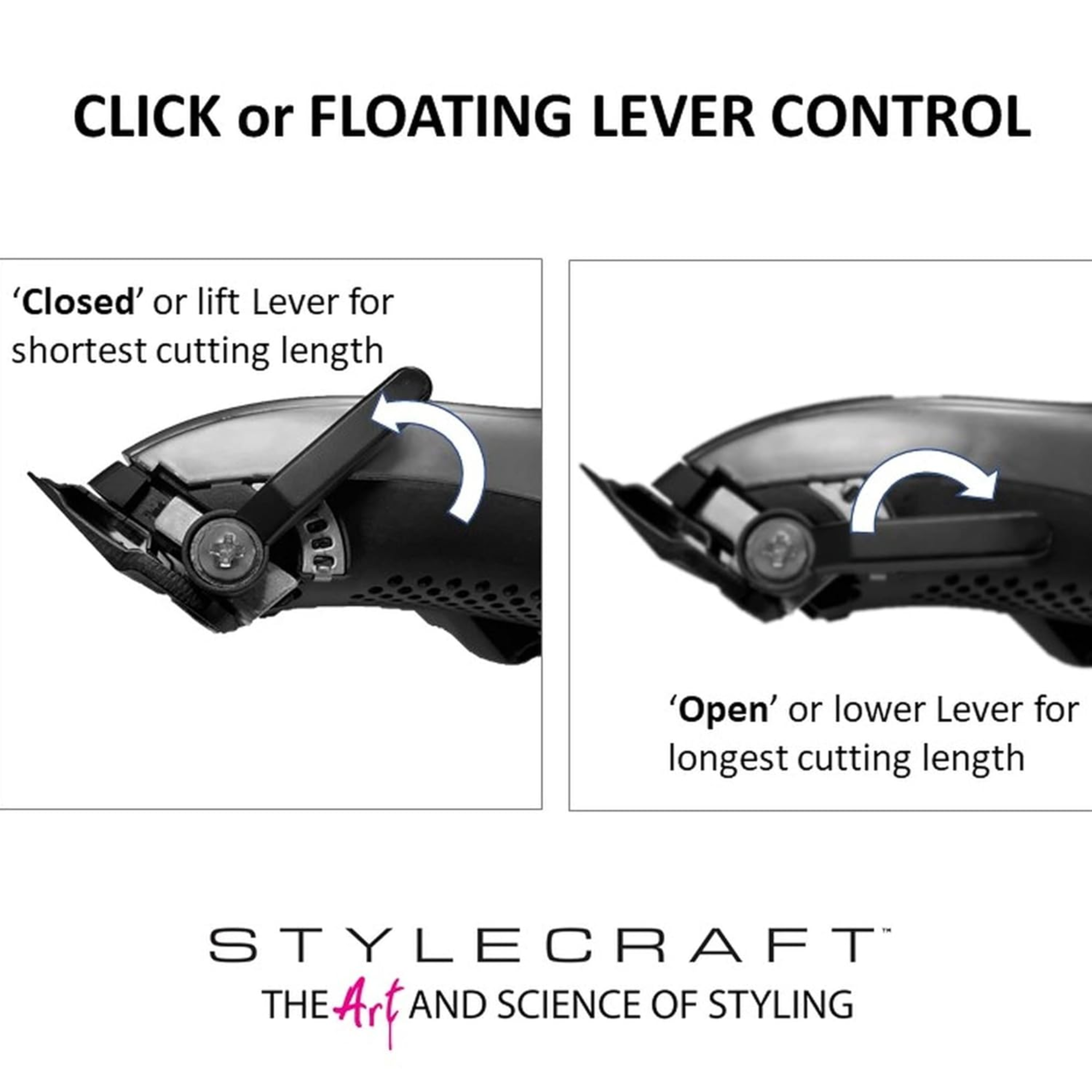 Stylecraft Mythic Professional Microchipped Metal Clipper - BarberSupplies Canada