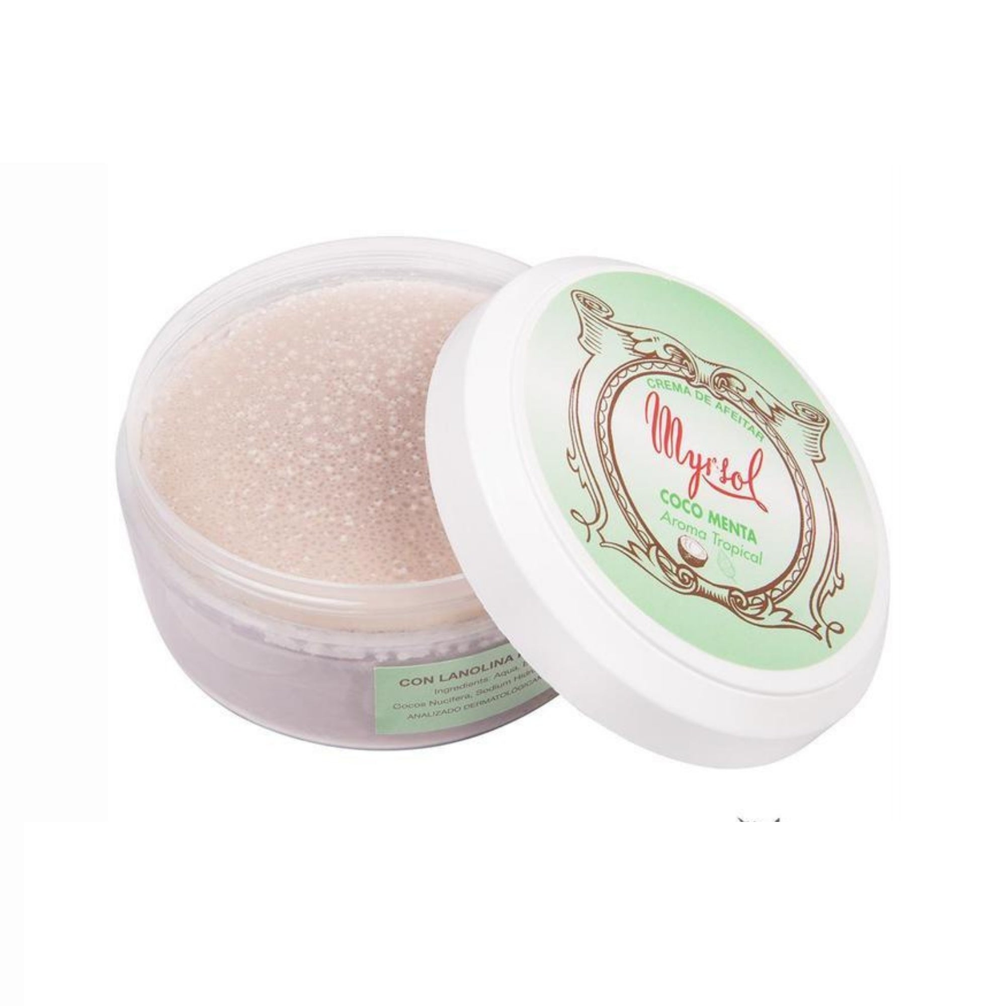 Myrsol Coconut and Mint Shaving Cream 150ml - BarberSupplies Canada