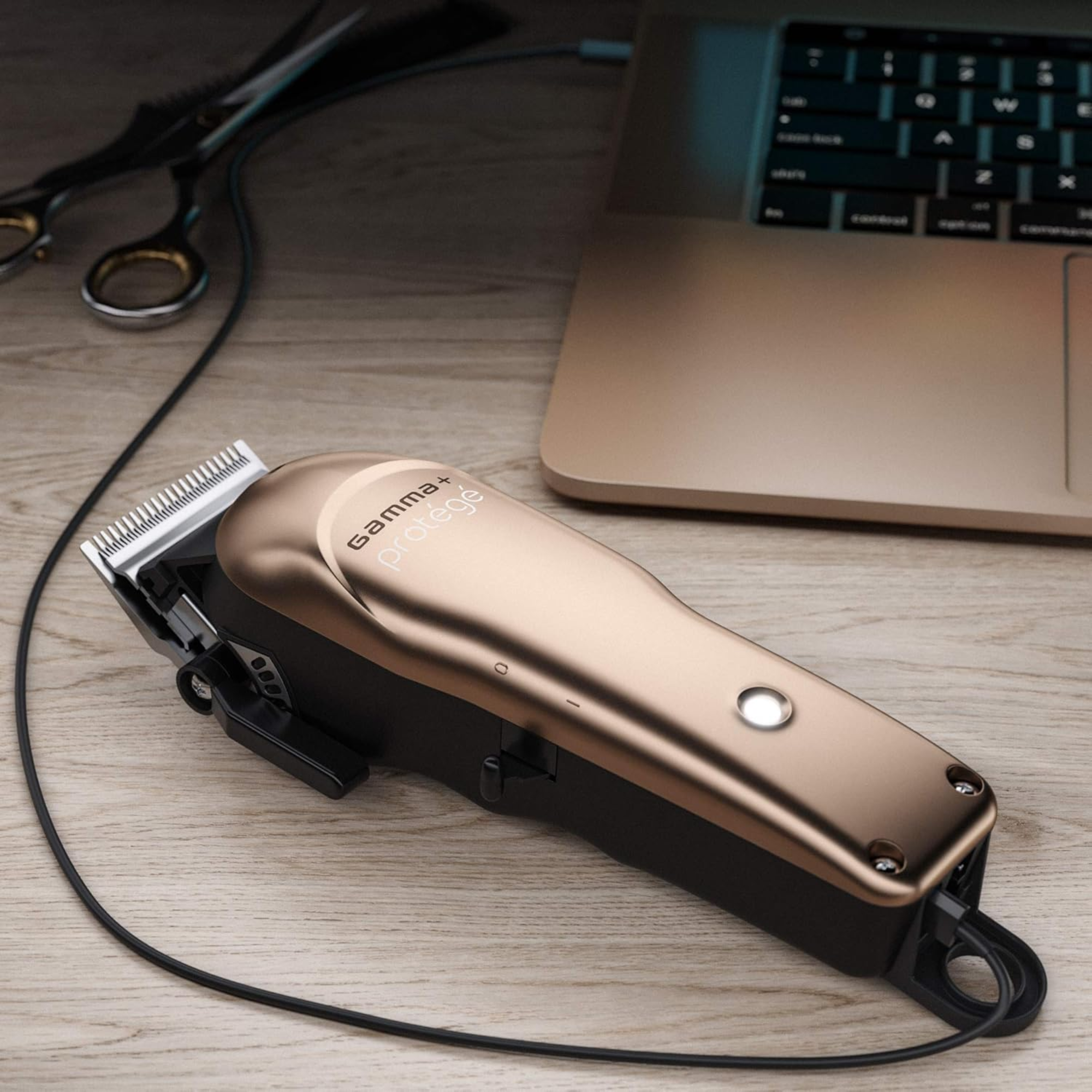 Gamma+ Protege Trimmer Clipper Combo Gunmetal - BarberSupplies Canada