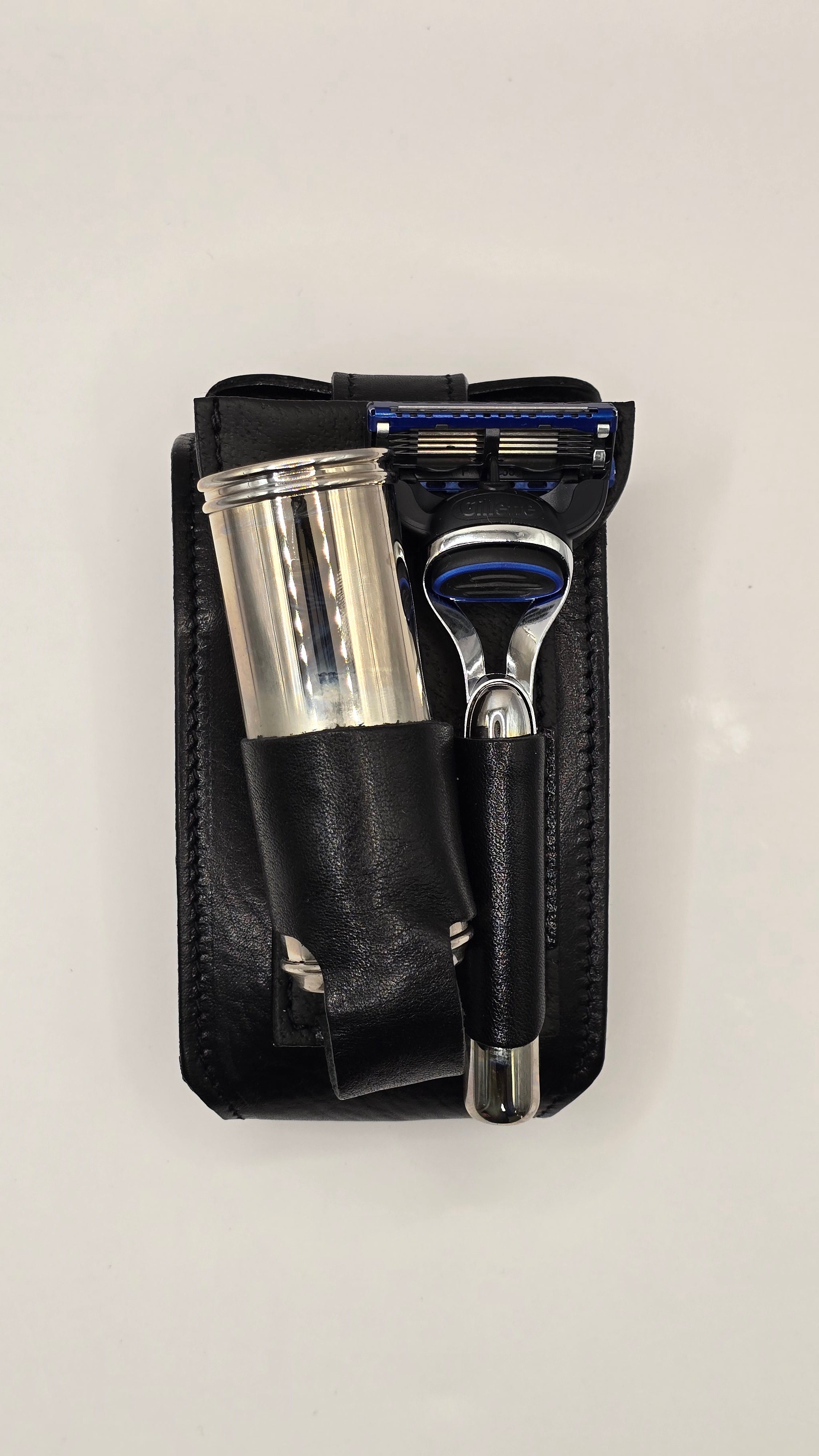 Il Ceppo Fusion Travel 2pc Shave Set Black - BarberSupplies Canada