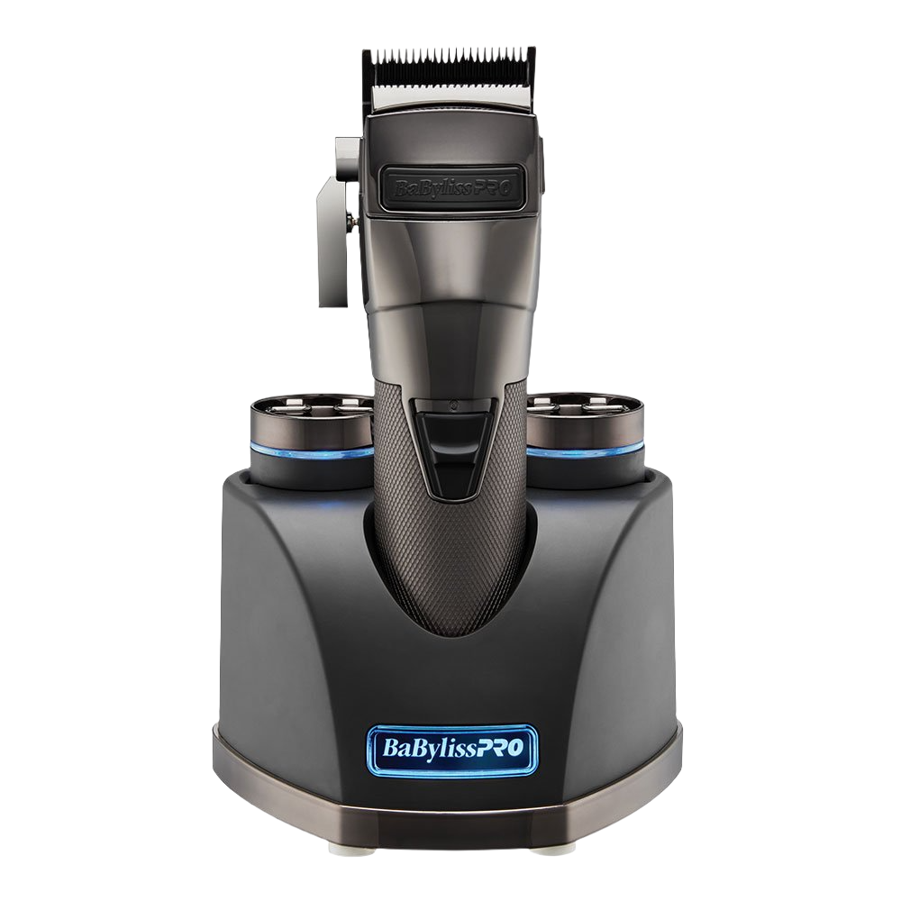 Babyliss SnapFX metal clipper with snap in/snap out dual lithium battery system. Includes DLC fade blade. - BarberSupplies Canada