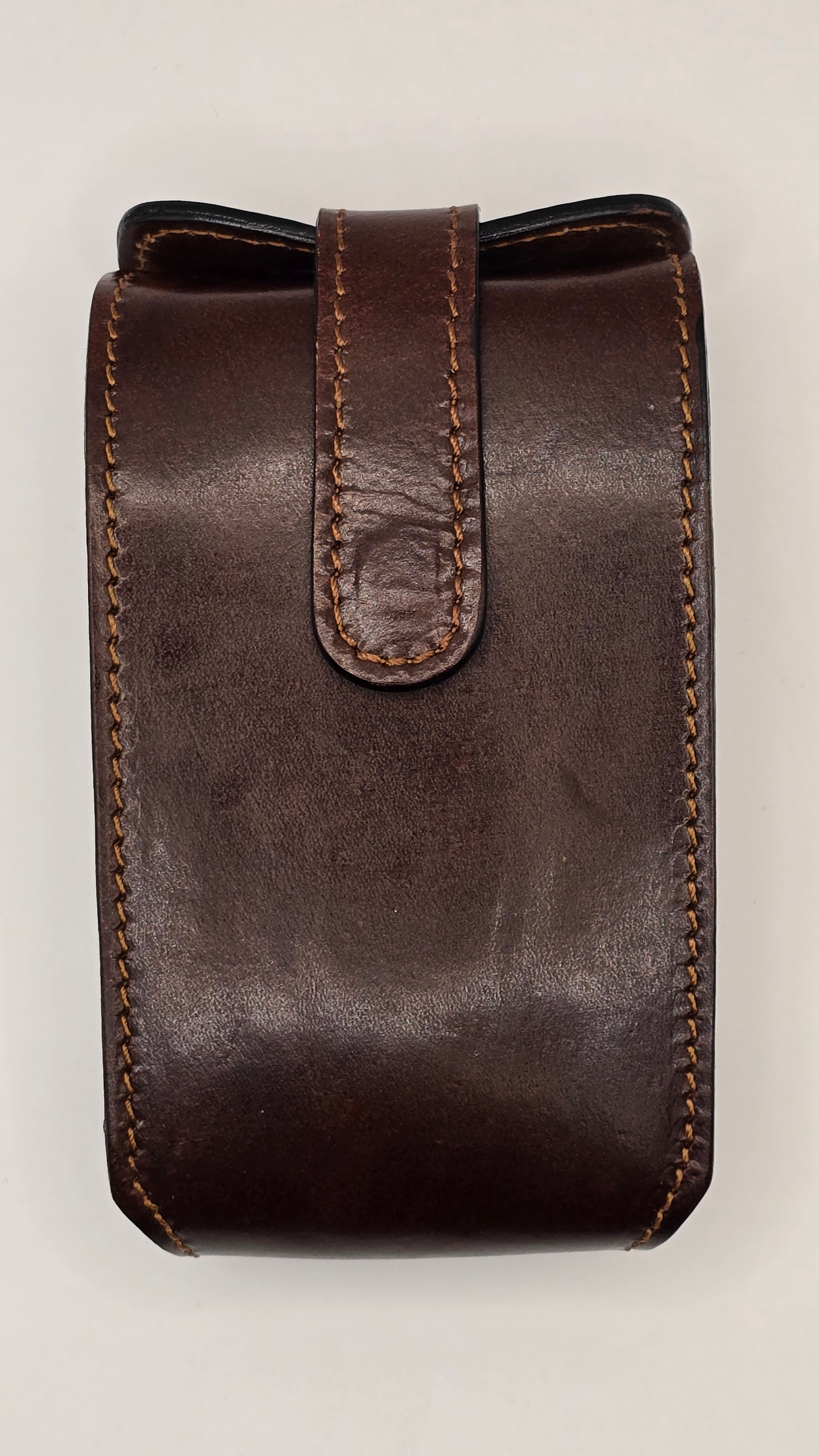 IL Ceppo Single Travel Leather Case Only - Brown Colour - BarberSupplies Canada