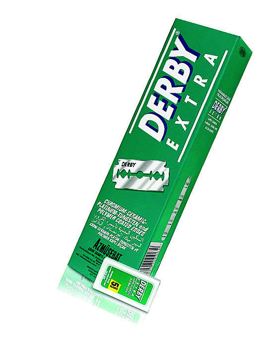 Derby Extra Double Edge Razor Blades (100 Blades/Pack) - BarberSupplies Canada
