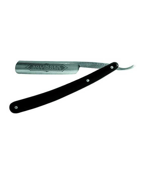 Dovo Straight Razor, Cellidur Black Handle 5/8' in. Solingen, Germany - BarberSupplies Canada