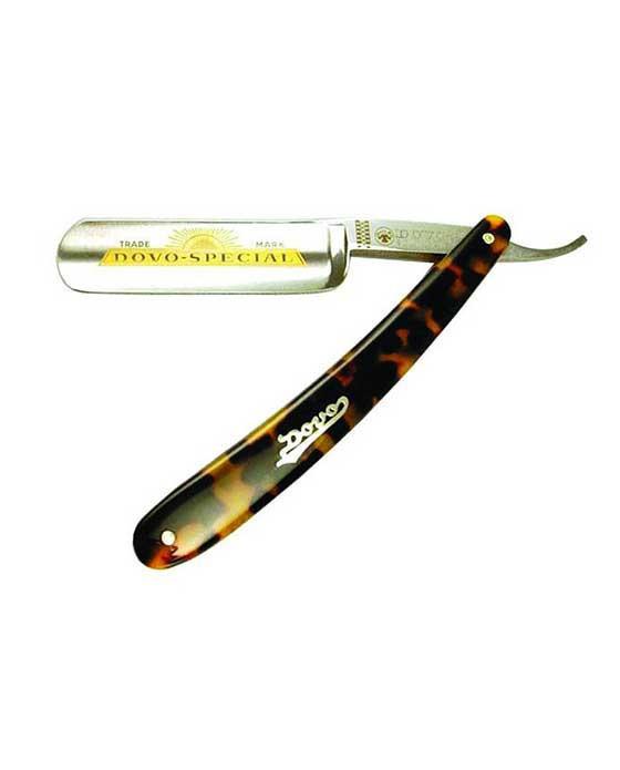Dovo Dovo-Special Straight Razor, Imitation Tortoiseshell Handle, 5/8 in. - BarberSupplies Canada