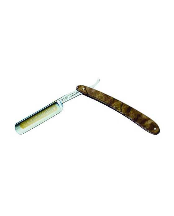 Dovo Inox Straight Razor, Olive Wood Handle, 5/8 in. - BarberSupplies Canada