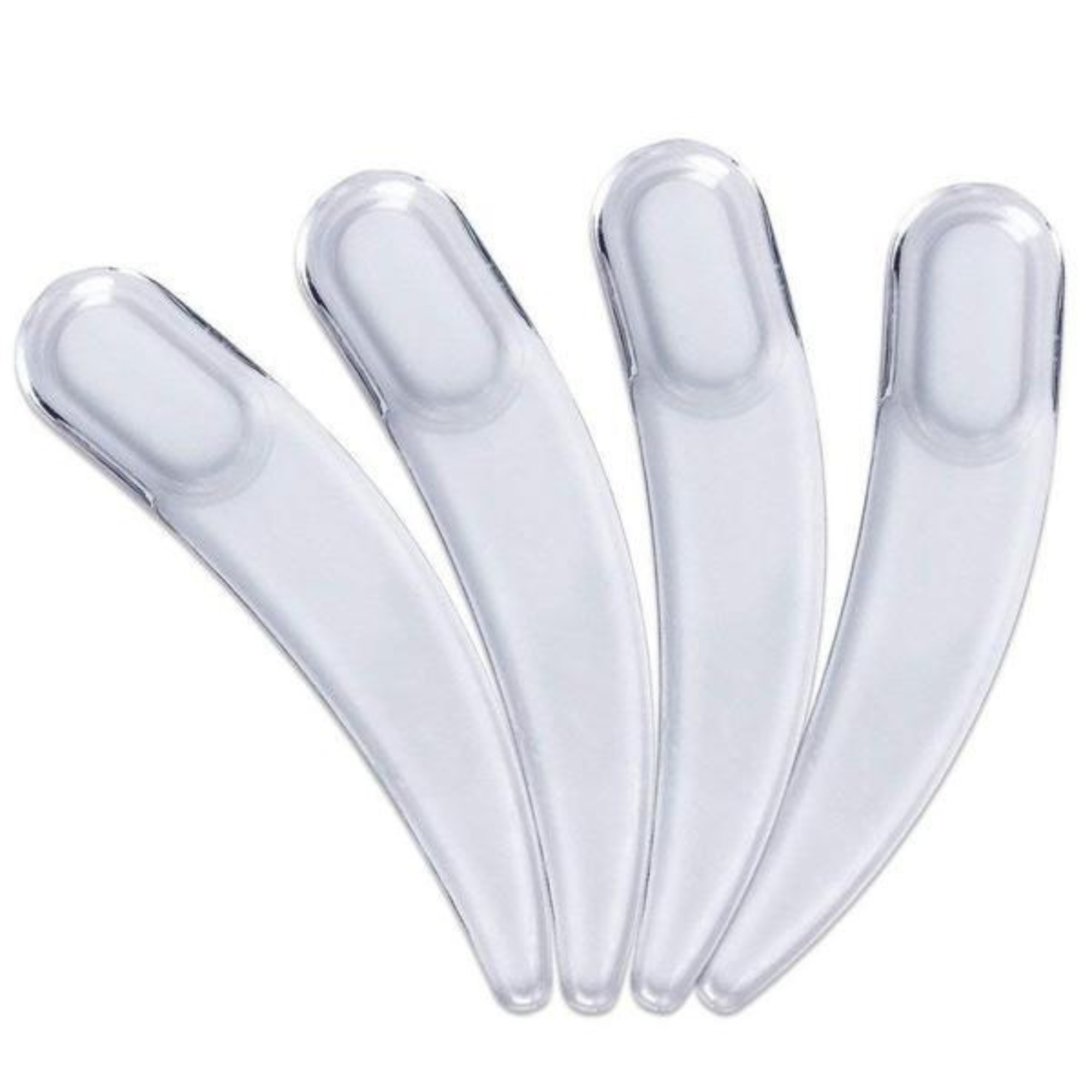 Disposable Polystyrene Boomerang Spatula, Clear 2.4 inch (50pcs/Bag) - BarberSupplies Canada