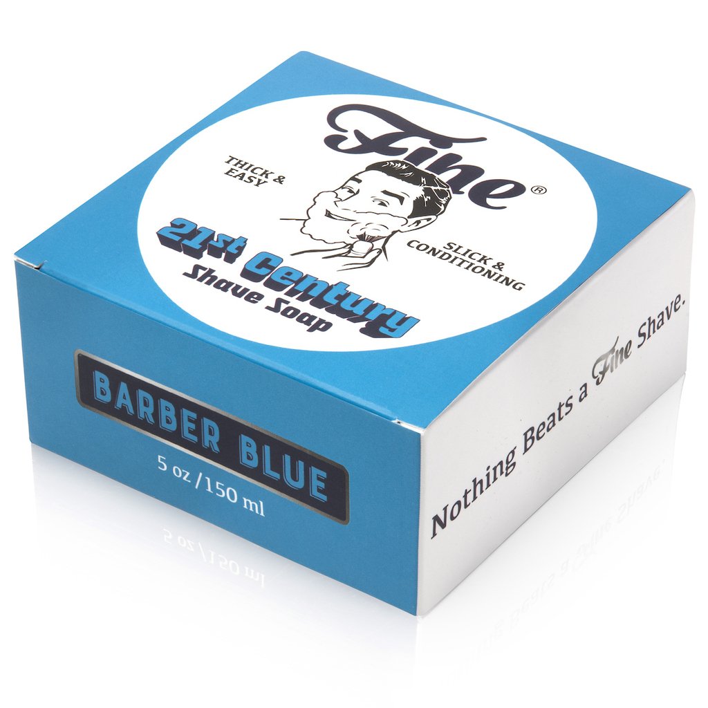 Fine Accoutrements Barber Blue 21C Shave Soap - BarberSupplies Canada