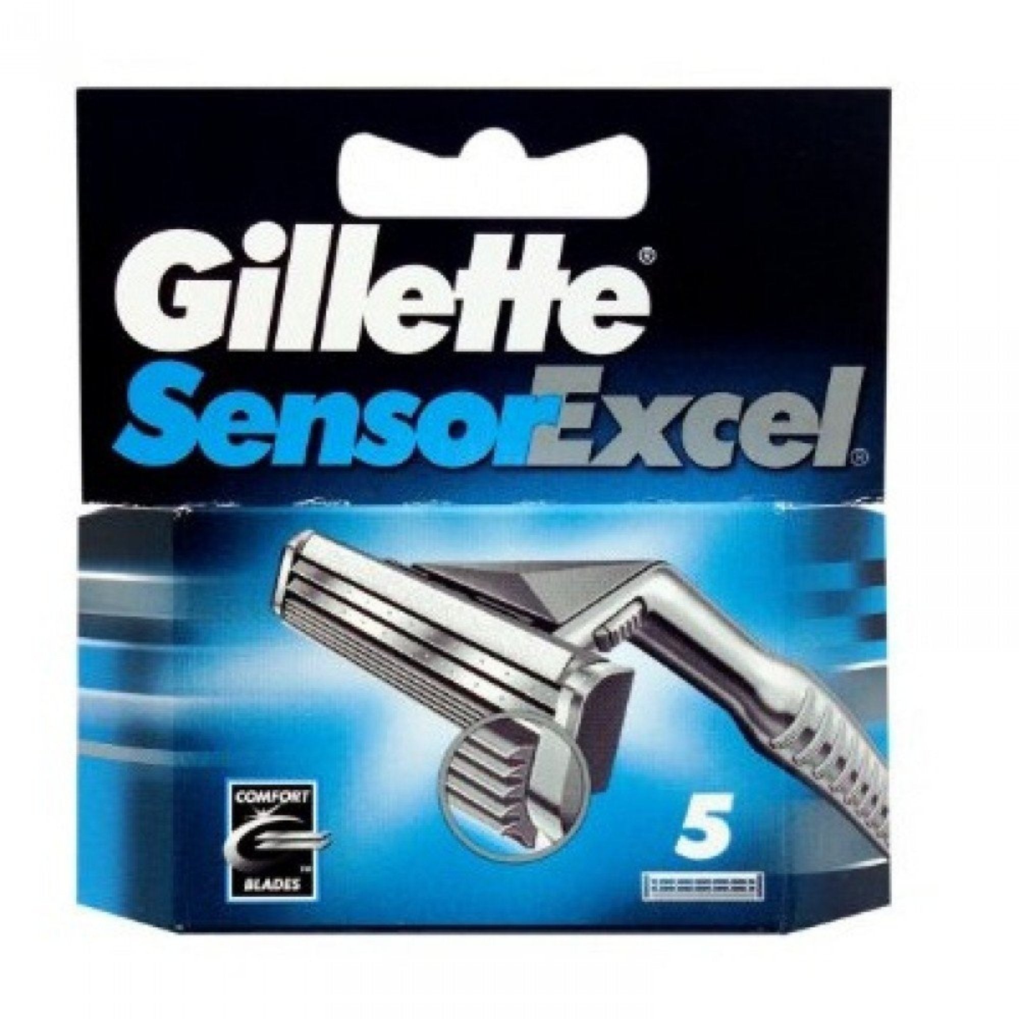 Gillette Sensor Excel Double-Blade Catridges (Pack of 5) - BarberSupplies Canada