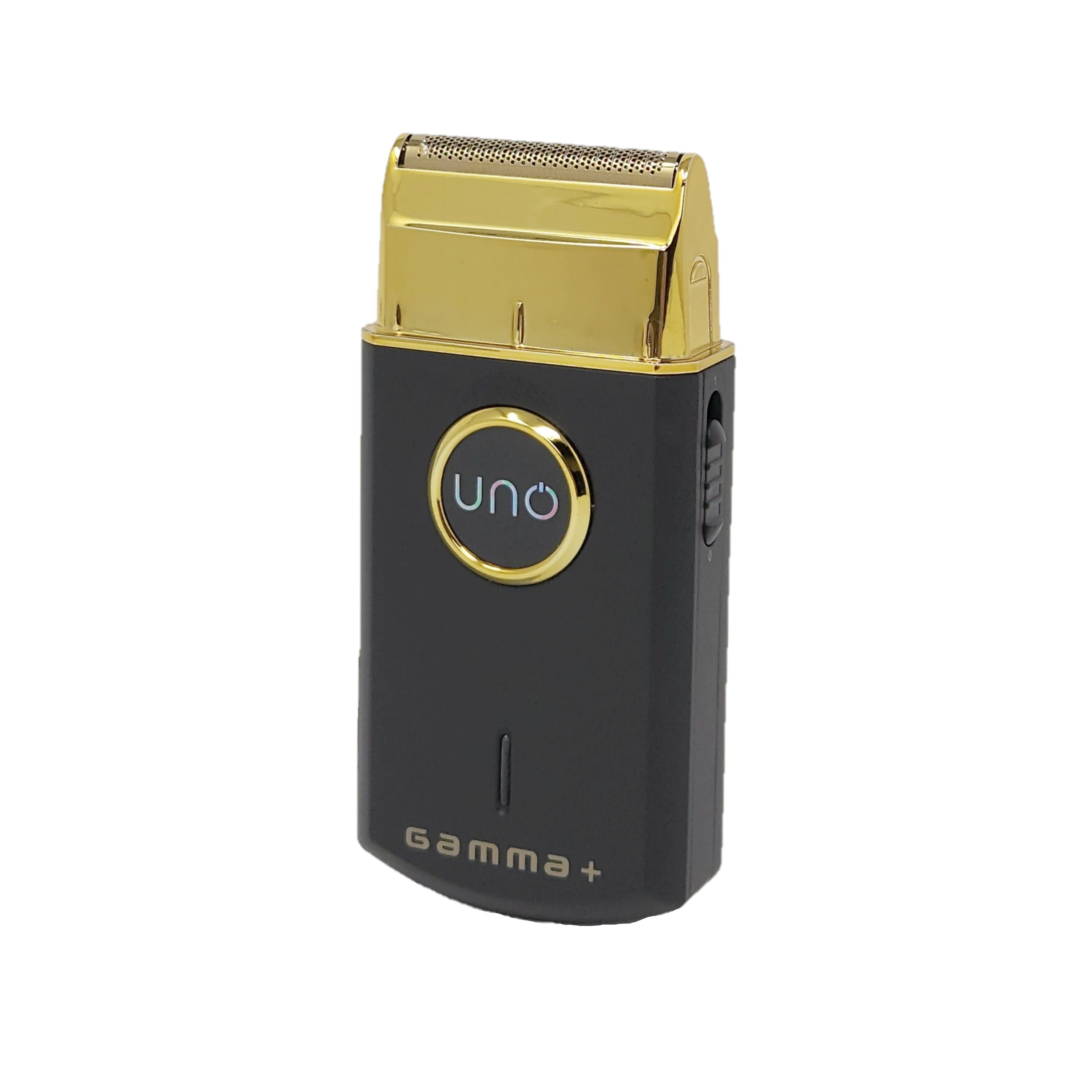 Gamma+ Uno Single Foil Shaver Black - BarberSupplies Canada