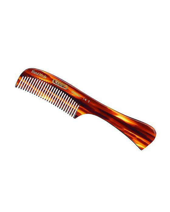 Kent K-14T Comb, Medium Size Rake Comb, Coarse (170mm/6.7in) - BarberSupplies Canada