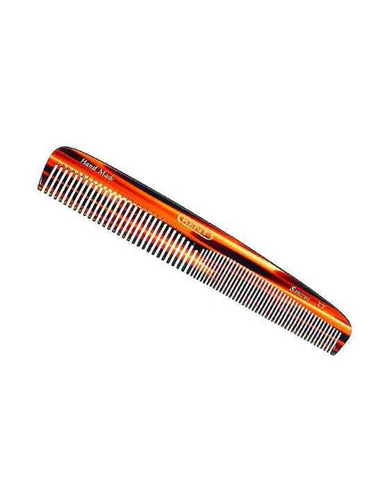 Kent K-3T Comb, Dressing Comb, Coarse/Fine (167mm/6.6in) - BarberSupplies Canada