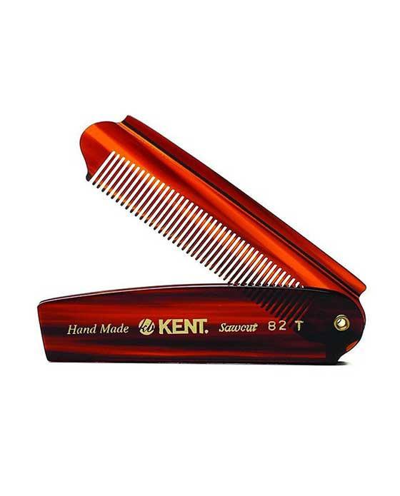 Kent K-82T Comb, Folding Comb,Fine (90mm/3.5in) - BarberSupplies Canada