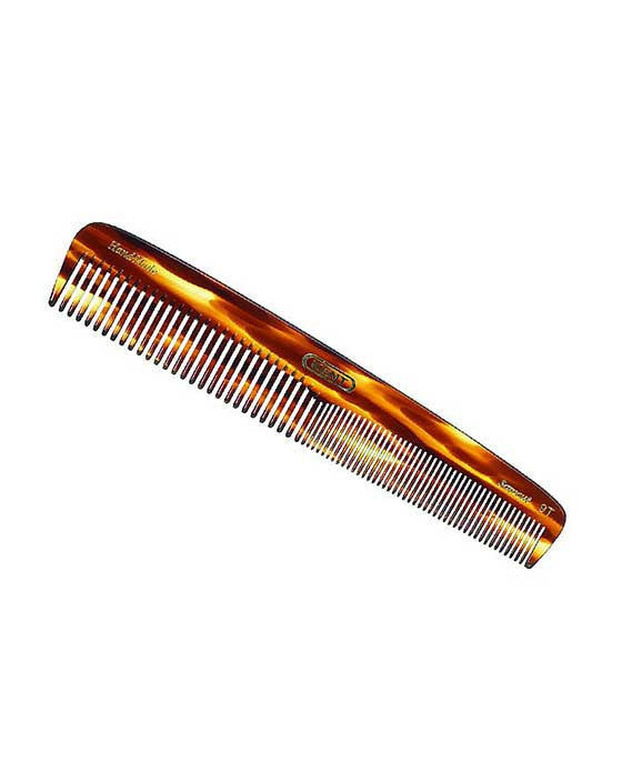 Kent K-9T Comb, Large Dressing Table Comb, Coarse/Fine (190mm/7.5in) - BarberSupplies Canada