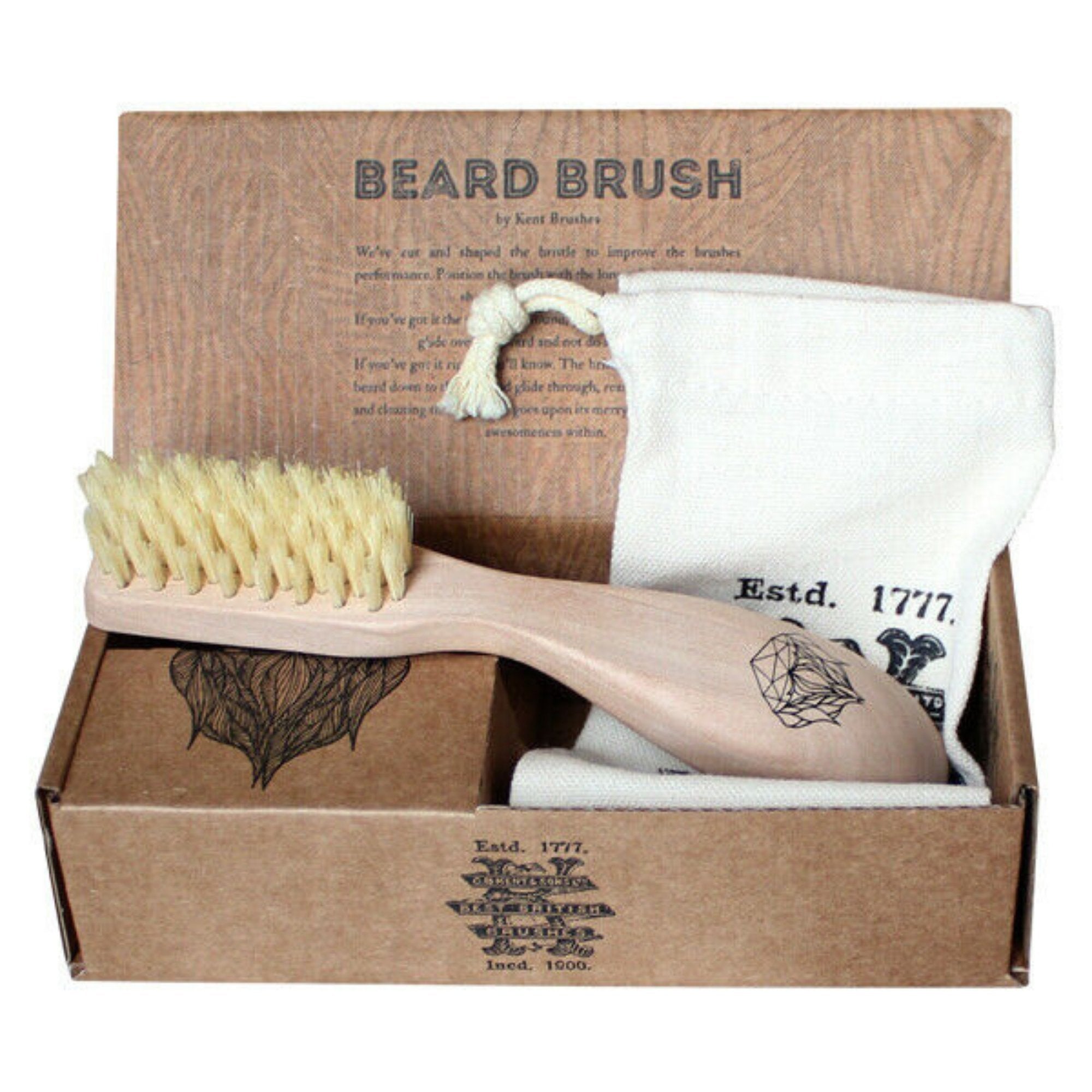 K-BRD3 Kent Left-Handed Beard Brush - BarberSupplies Canada