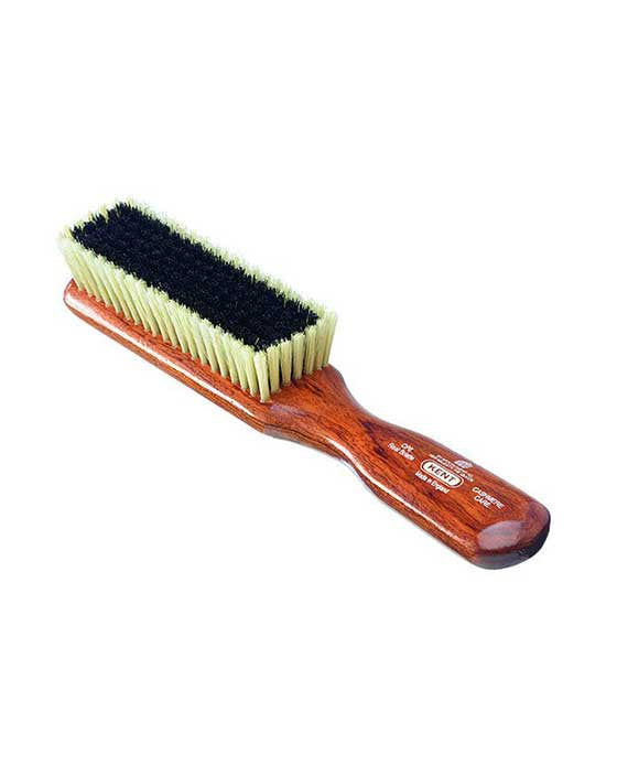 Kent K-CP6 Clothes Brush, For Cashmere, Black & White Pure Bristle, Mahogany - BarberSupplies Canada