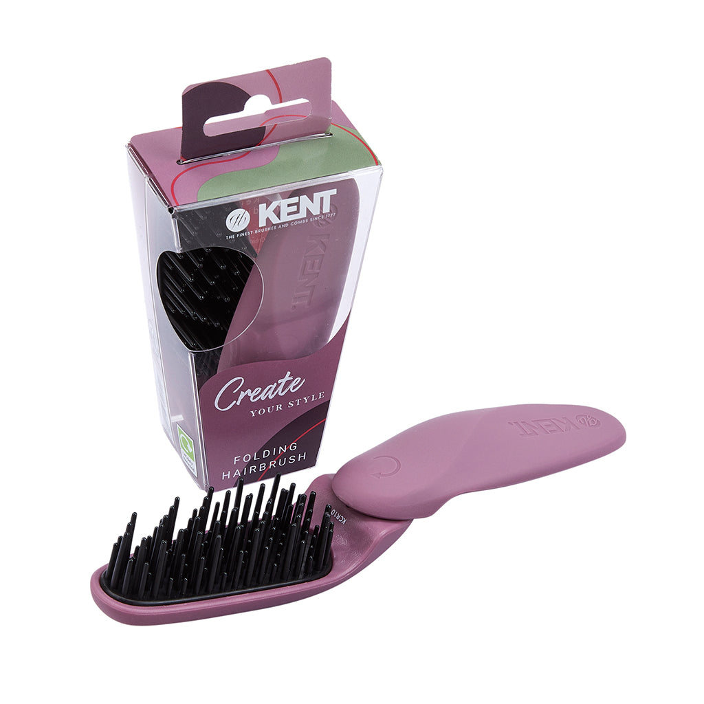 K-KCR10 Kent Create Folding Hairbrush - BarberSupplies Canada