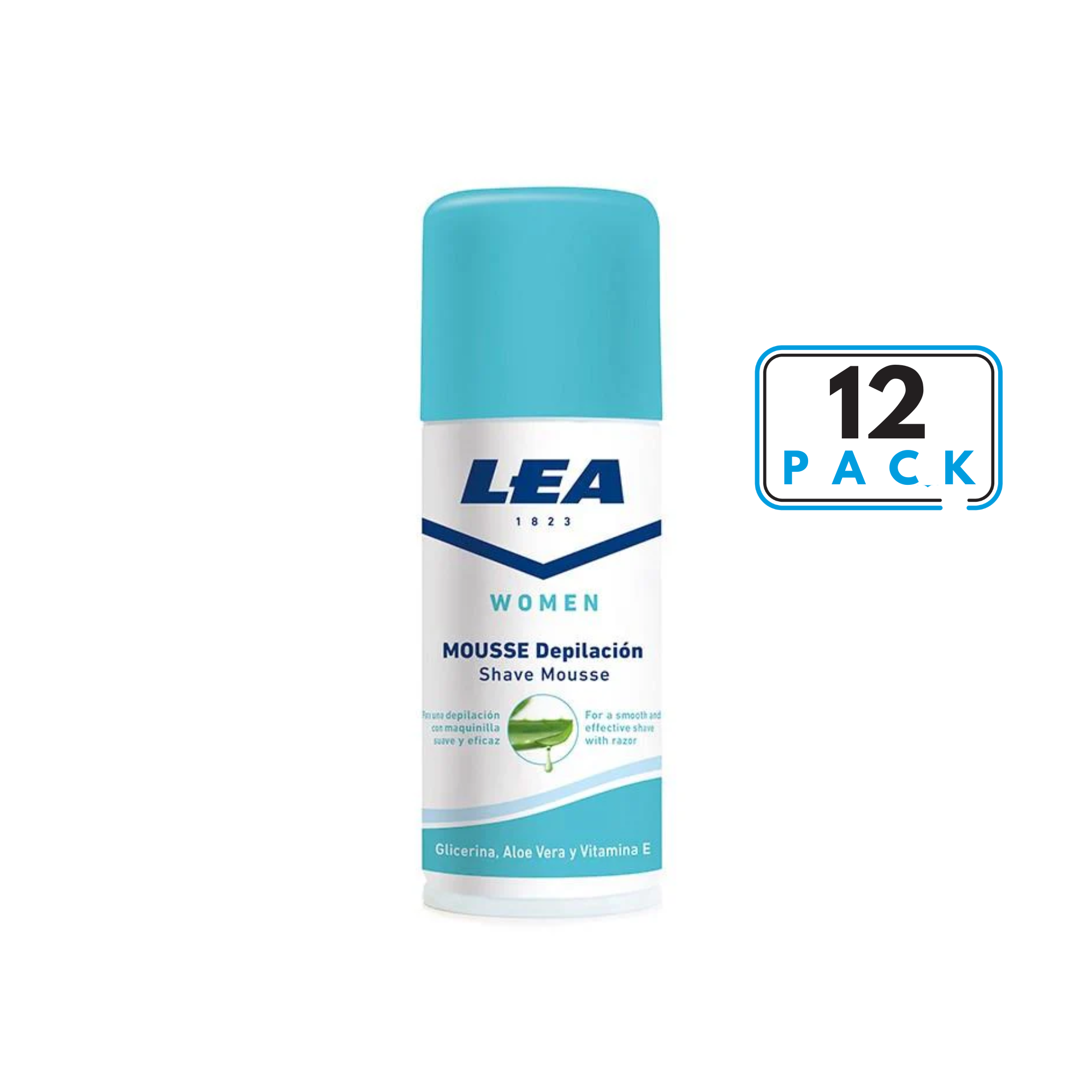 Lea Women Depilatory Mousse For Razor (100 ml) Pack of 12 - BarberSupplies Canada