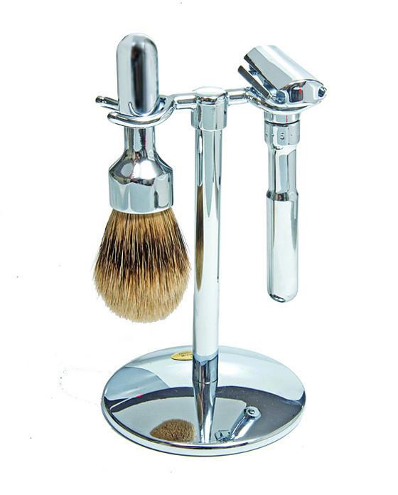 Merkur Futur 3pc Double Edge Safety Razor Shaving Set, Chrome-Plated - BarberSupplies Canada