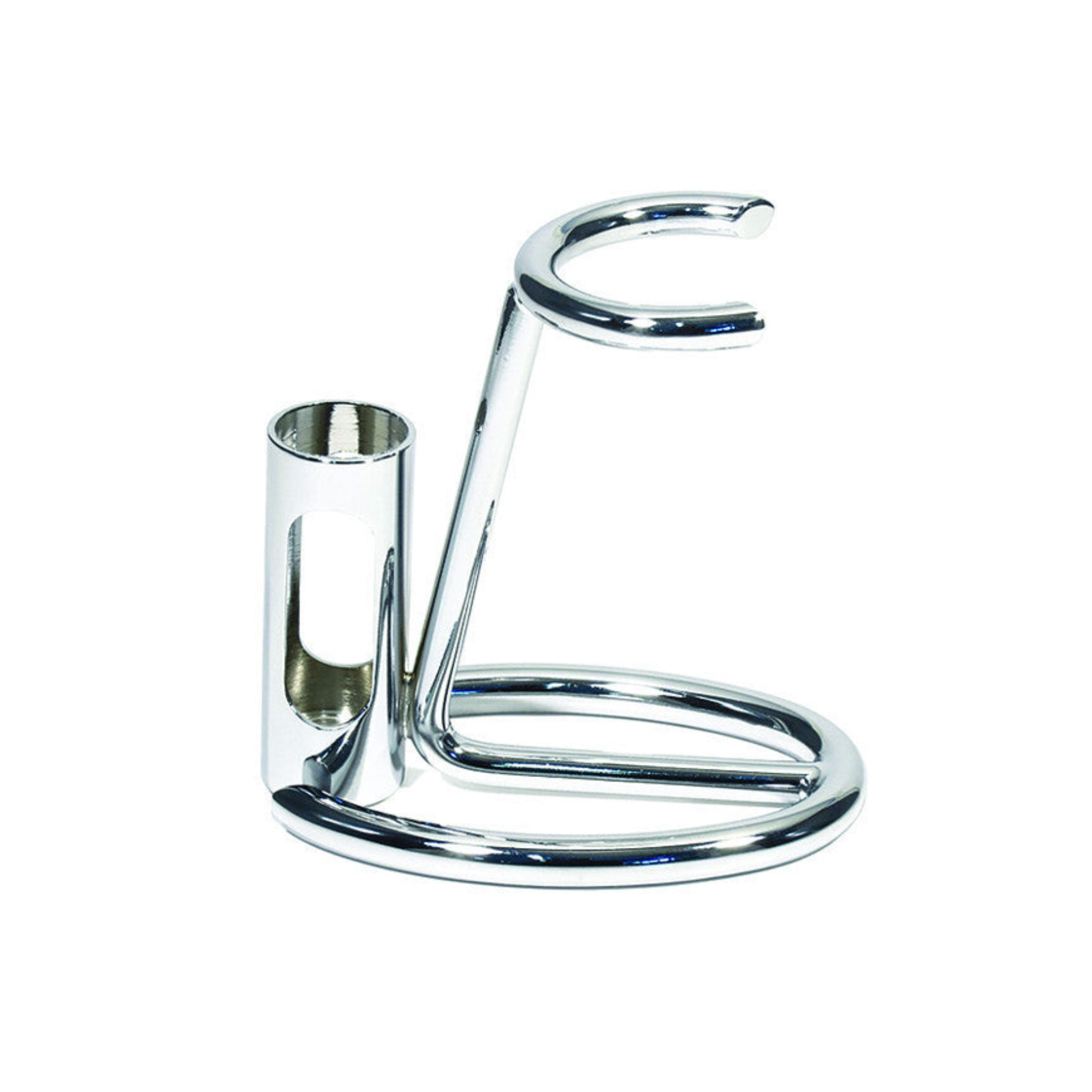 Omega 226 - Razor and Shaving Brush Stand - CHROME, Height 69 mm - BarberSupplies Canada