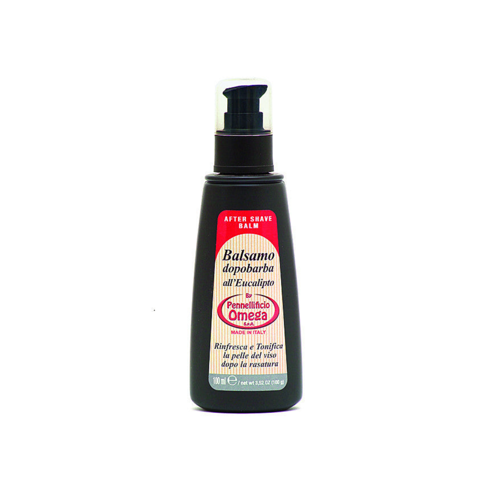 Omega Eucalyptus Aftershave Balm, Dispenser 100ml - BarberSupplies Canada