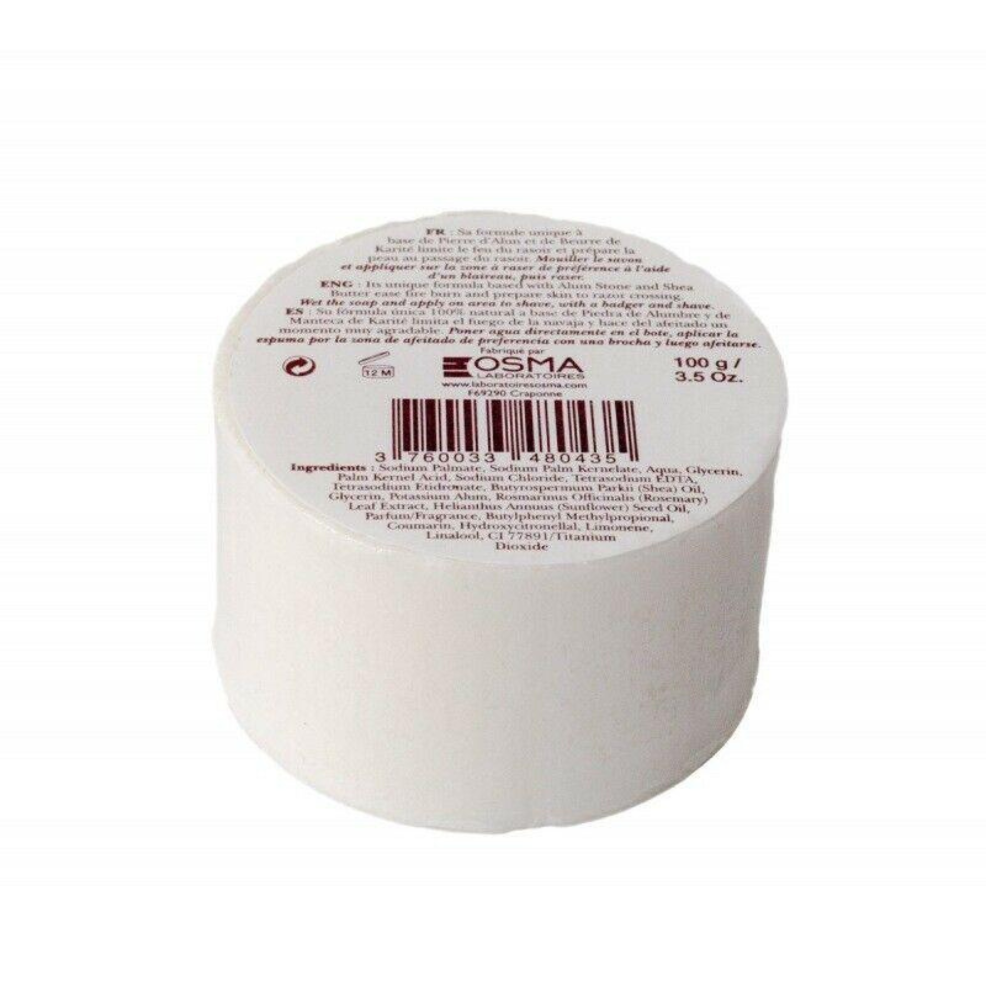 OS-RESAB OSMA SHAVING SOAP 100gm (Refill) - BarberSupplies Canada