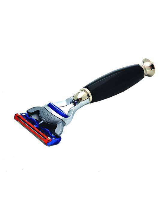 PureBadger Collection Shaving Razor Black Handle - Fusion Head - BarberSupplies Canada