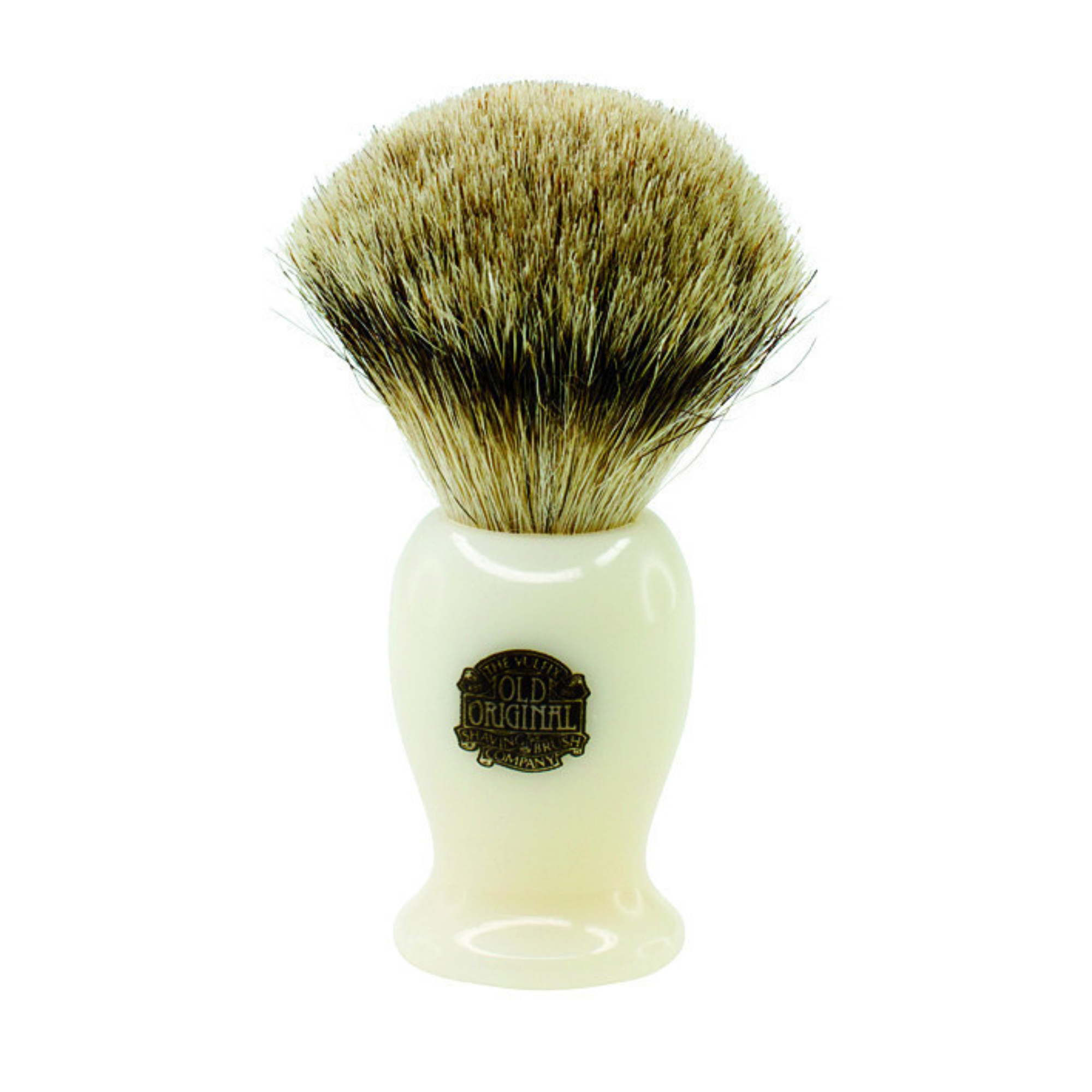 Progress Vulfix Super Badger Shaving Brush, Medium Cream Handle - BarberSupplies Canada
